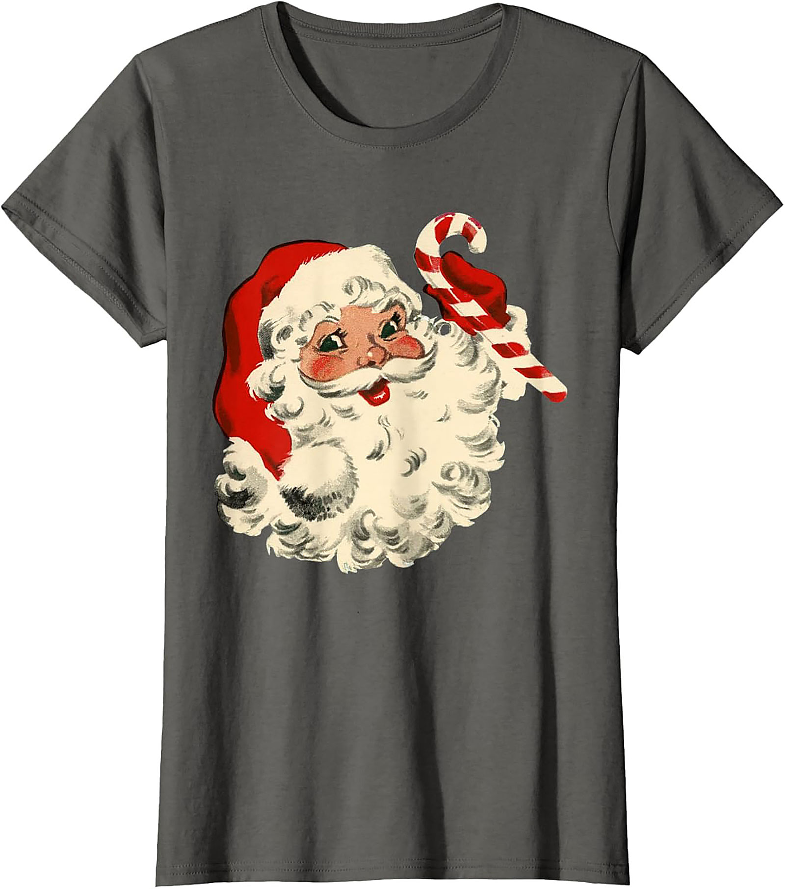 Vintage Santa T-shirt Retro Christmas Graphic Tee