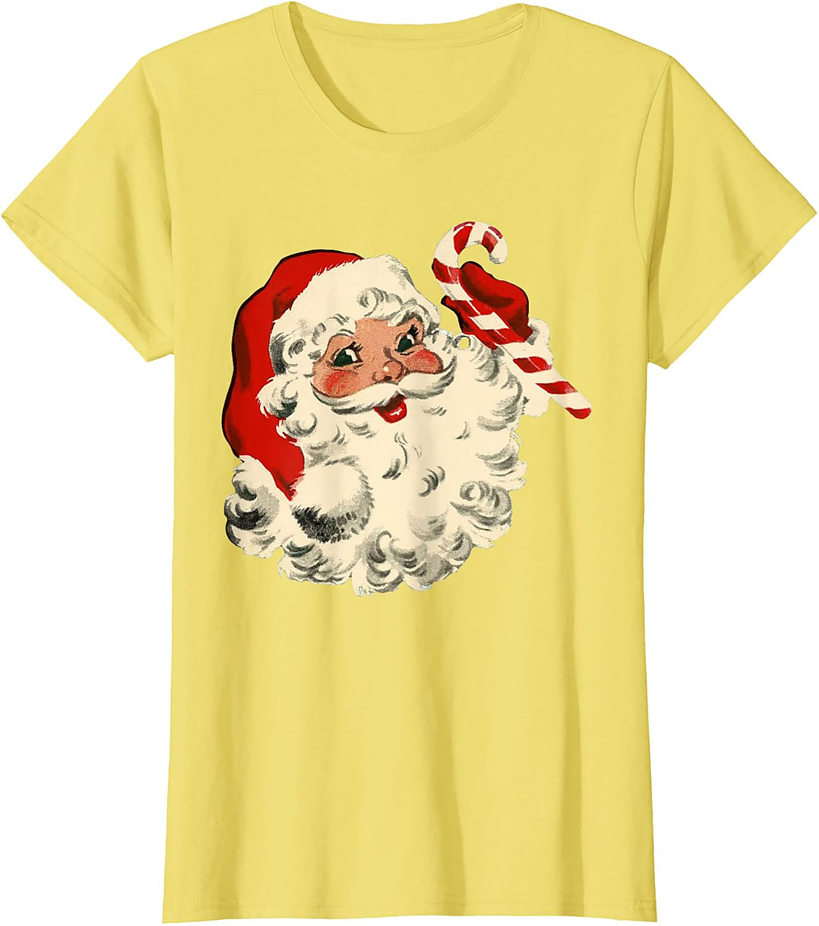 Vintage Santa T-shirt Retro Christmas Graphic Tee