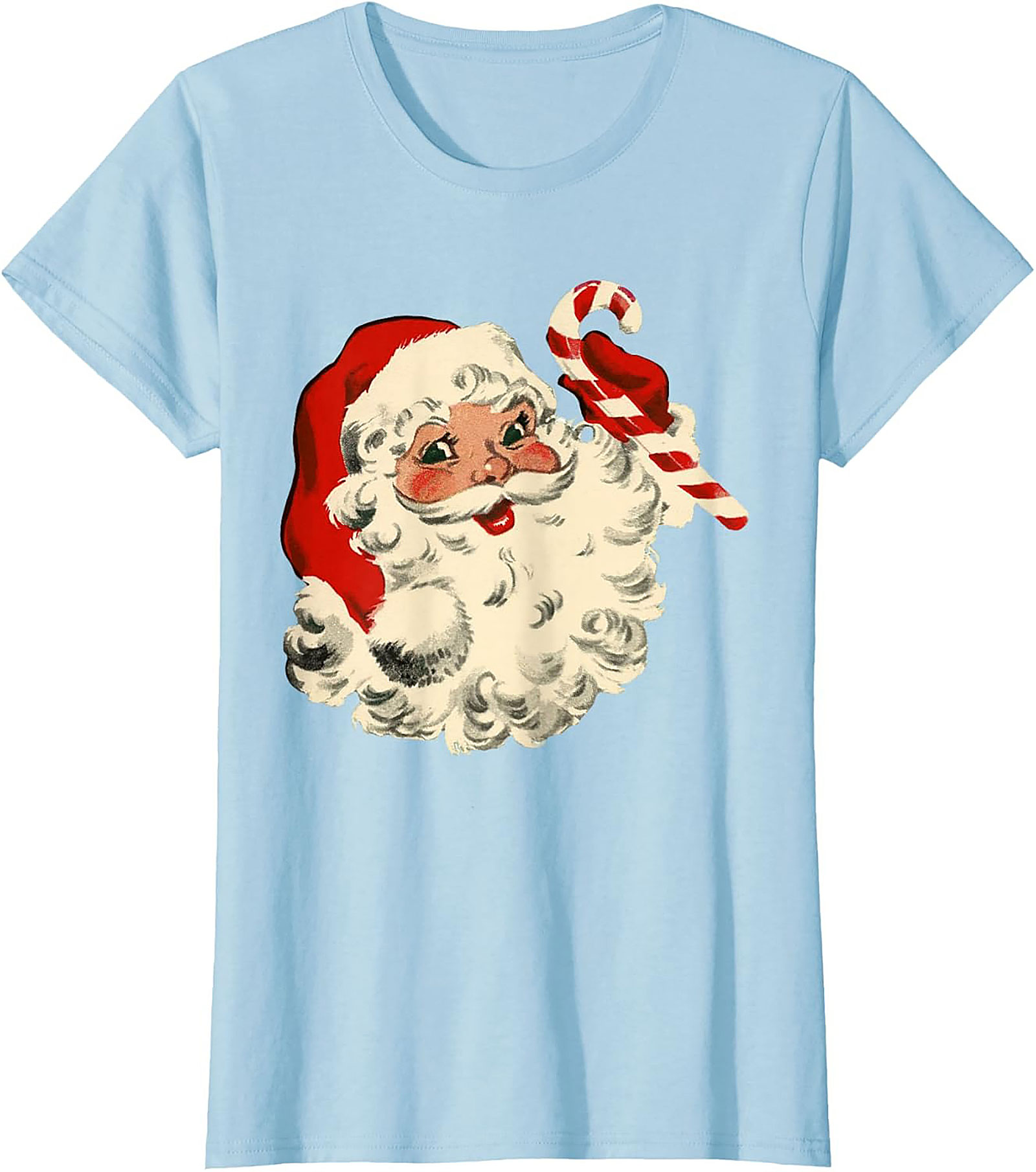 Vintage Santa T-shirt Retro Christmas Graphic Tee