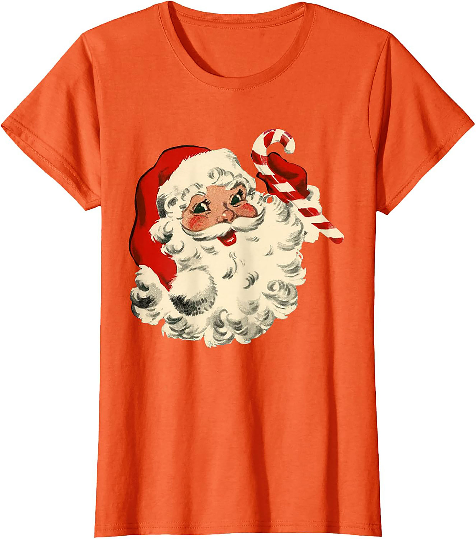 Vintage Santa T-shirt Retro Christmas Graphic Tee