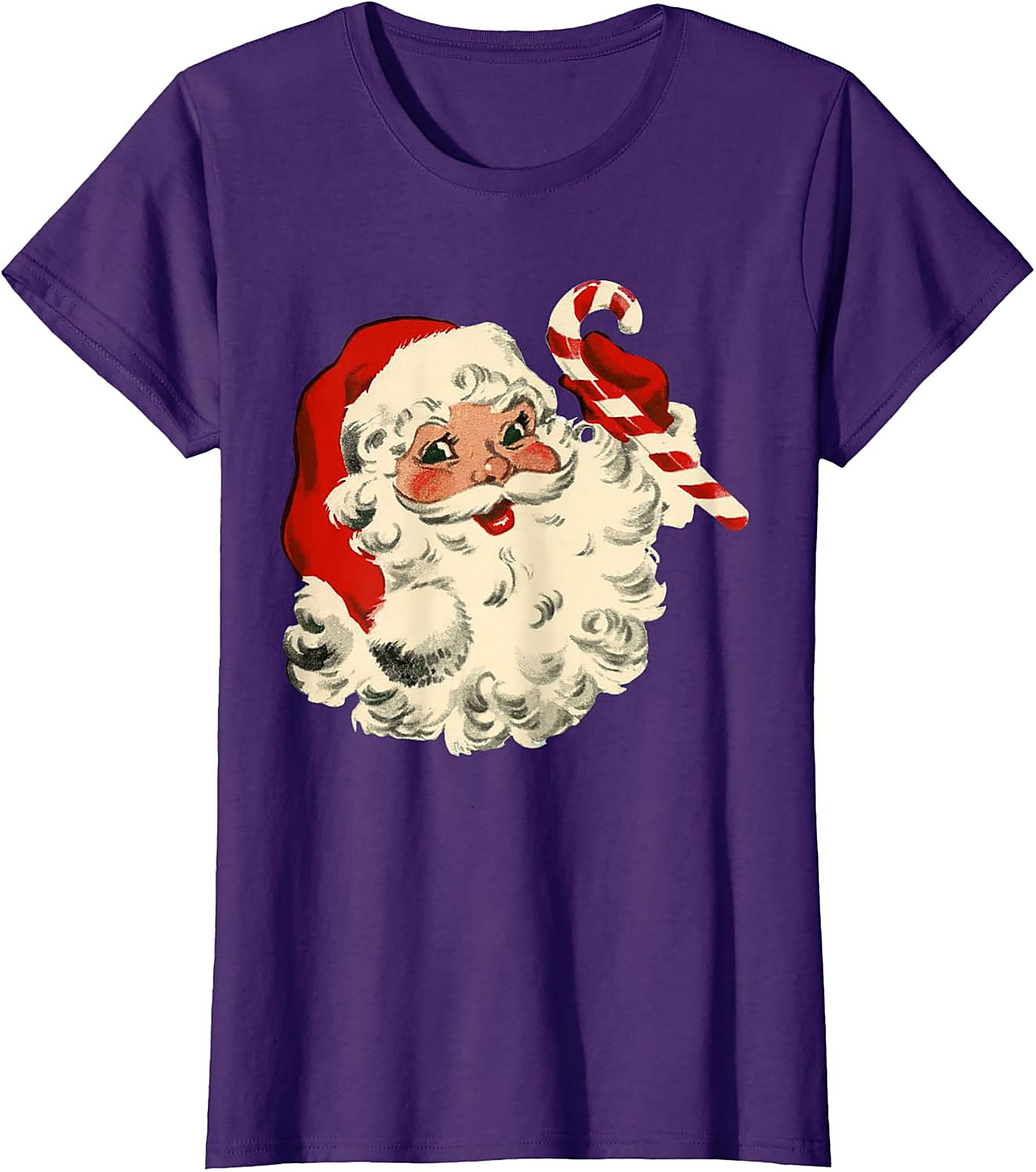 Vintage Santa T-shirt Retro Christmas Graphic Tee