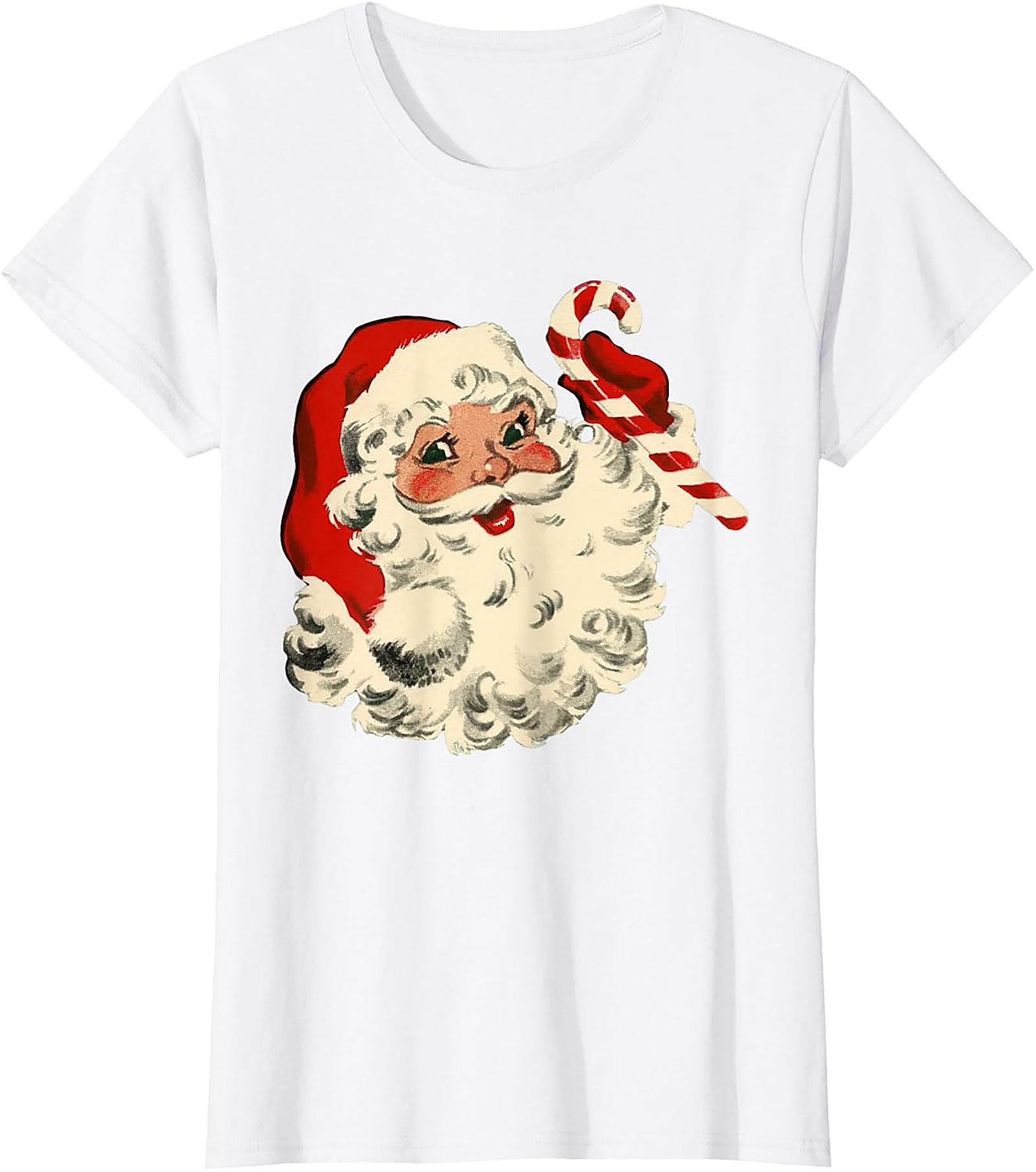 Vintage Santa T-shirt Retro Christmas Graphic Tee