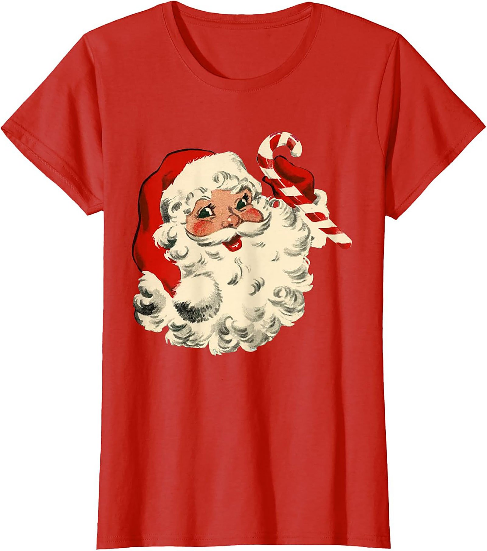 Vintage Santa T-shirt Retro Christmas Graphic Tee