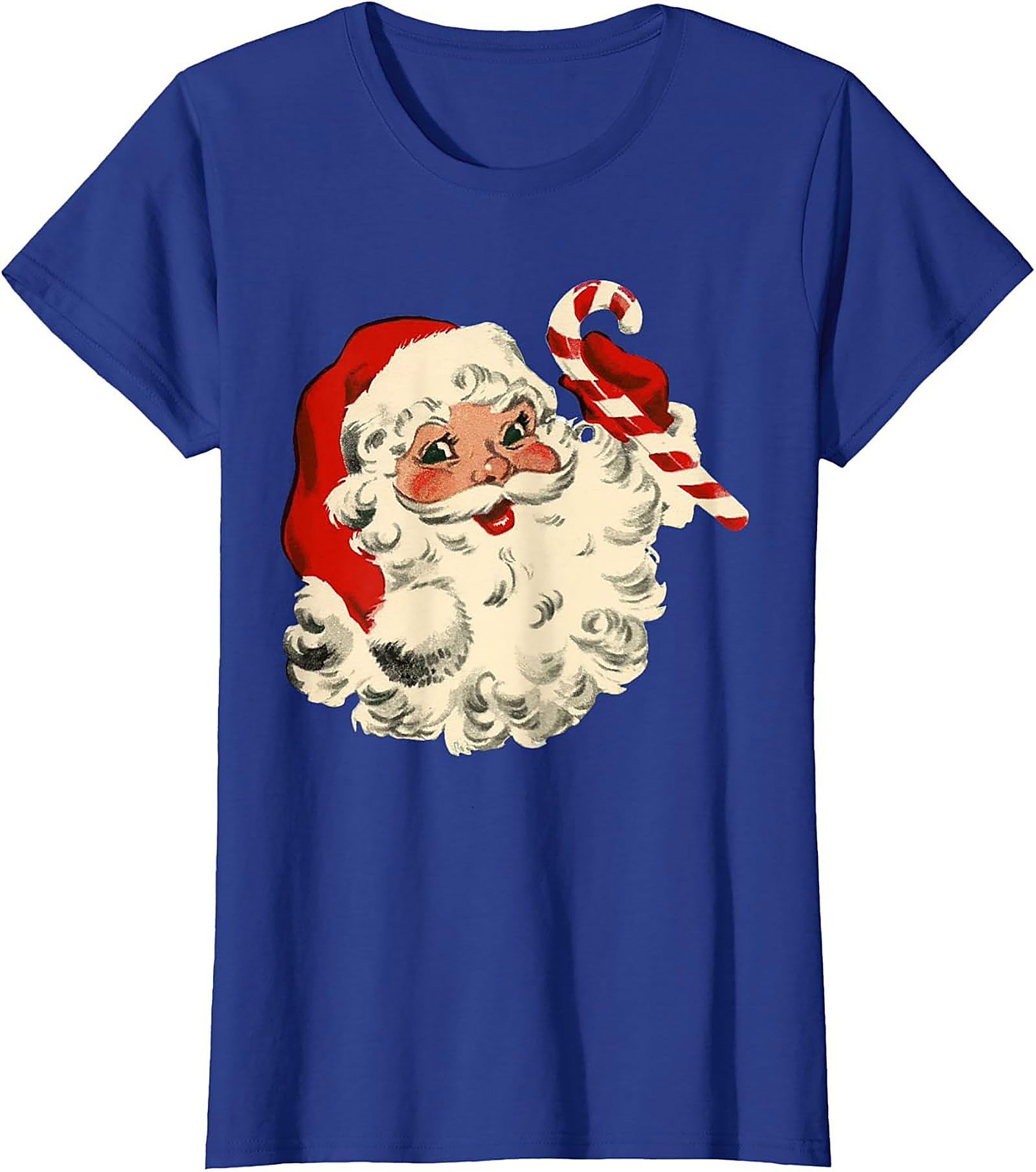 Vintage Santa T-shirt Retro Christmas Graphic Tee