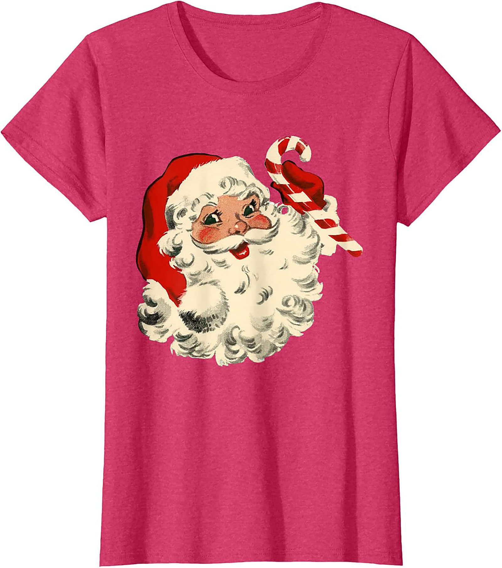 Vintage Santa T-shirt Retro Christmas Graphic Tee