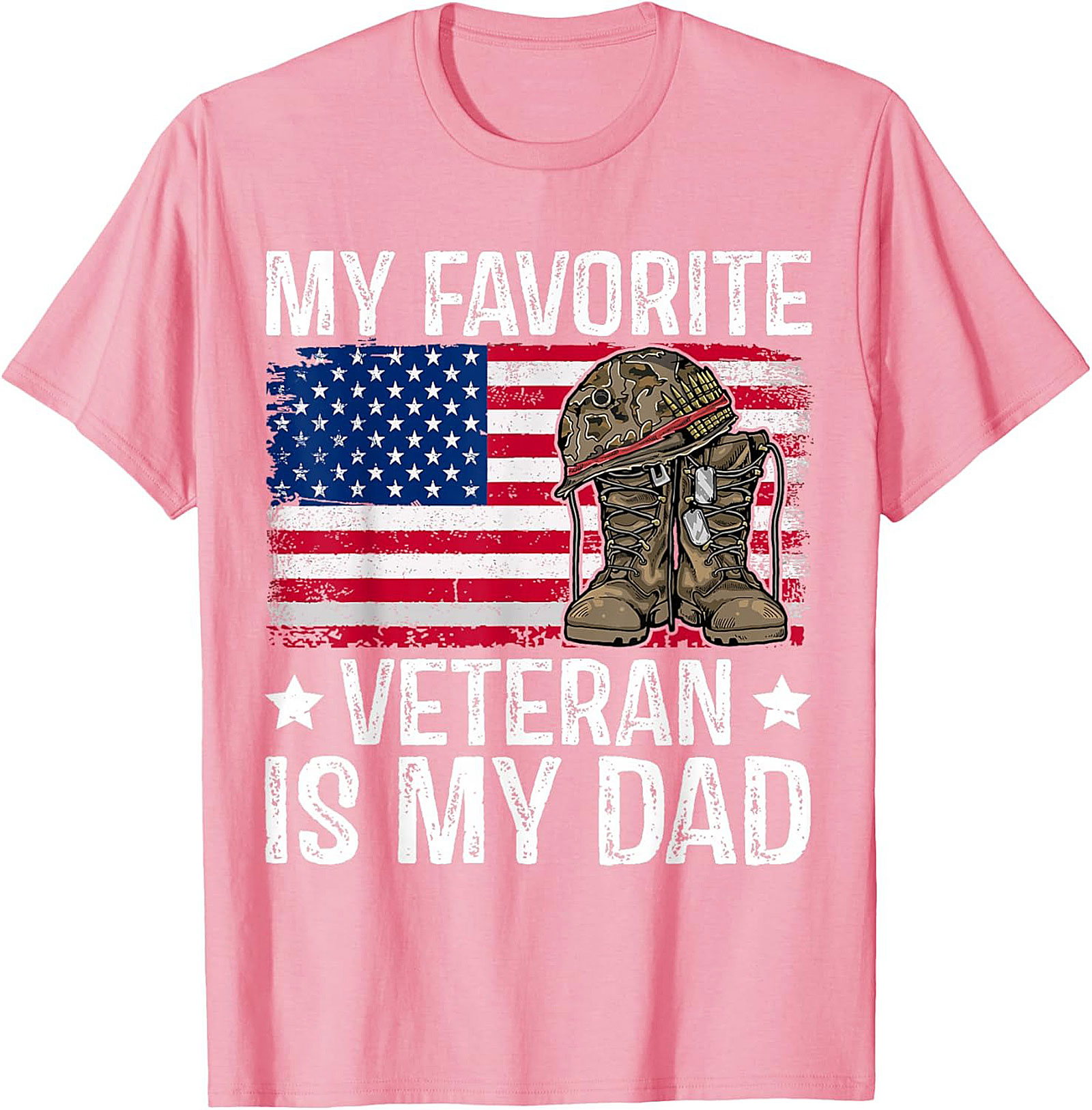 Veteran Dad T-Shirt | Patriotic Military Graphic Tee Gift