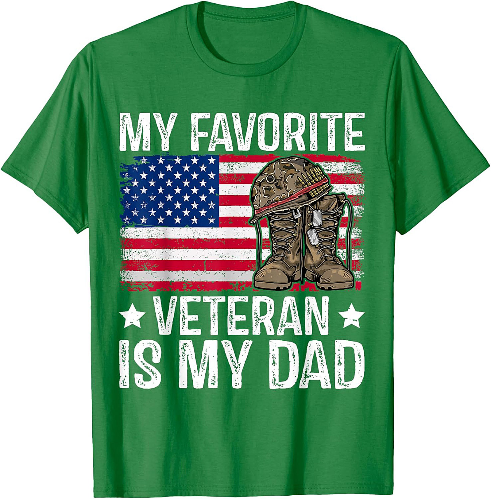 Veteran Dad T-Shirt | Patriotic Military Graphic Tee Gift