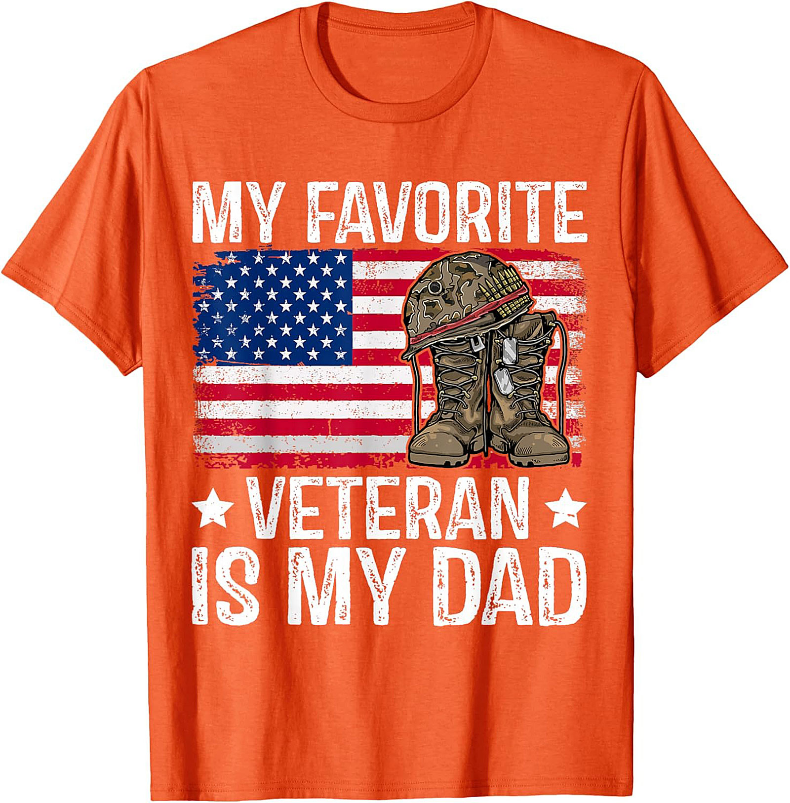 Veteran Dad T-Shirt | Patriotic Military Graphic Tee Gift