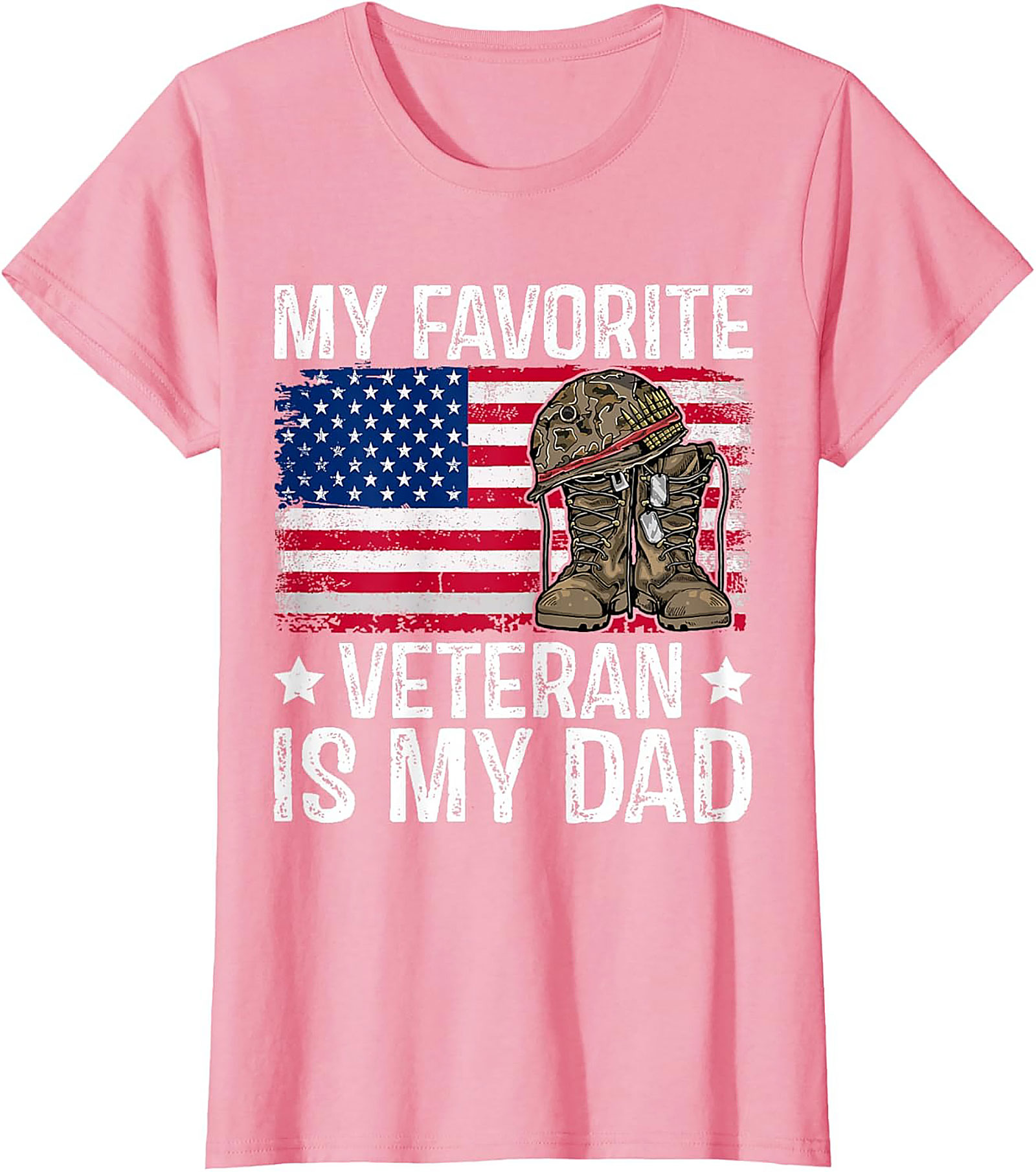 Veteran Dad T-Shirt | Patriotic Military Graphic Tee Gift