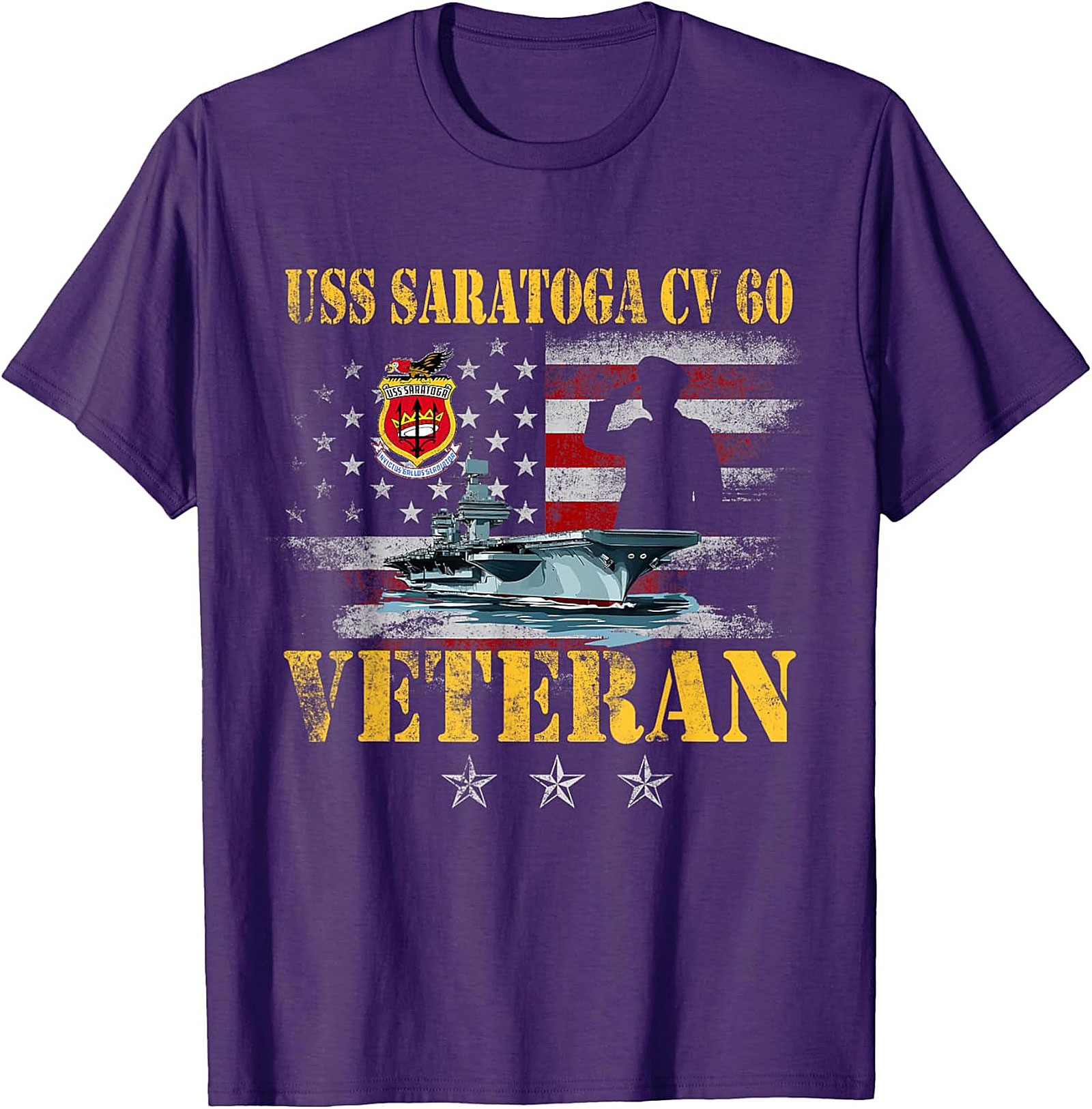 USS Saratoga CV 60 Veteran T-shirt | Navy Pride Gift