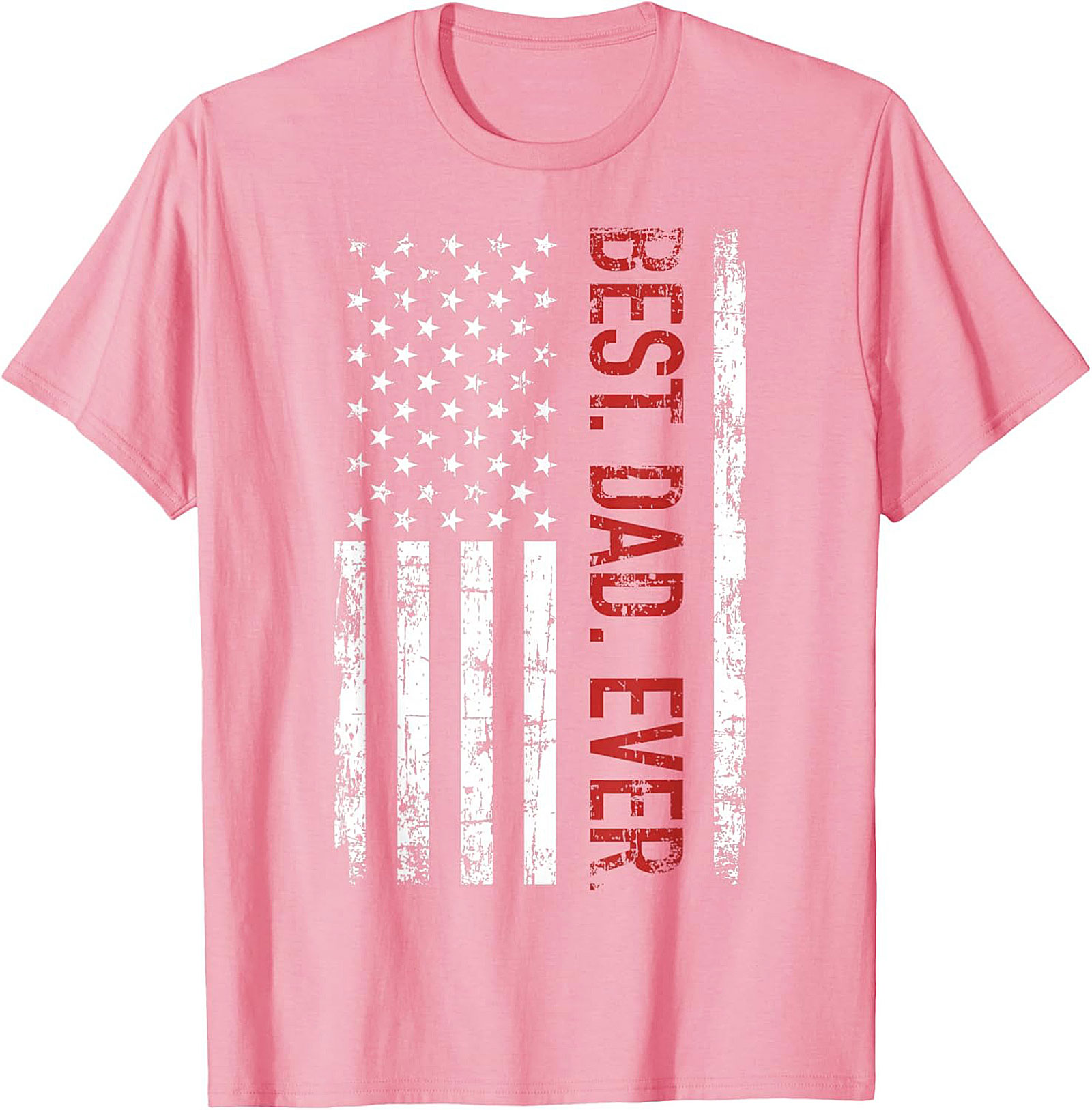 Best Dad Ever Patriotic T-shirt American Flag Graphic Tee