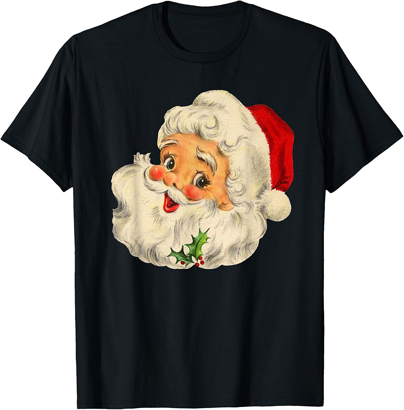 Vintage Santa Christmas T-Shirt Retro Graphic Tee