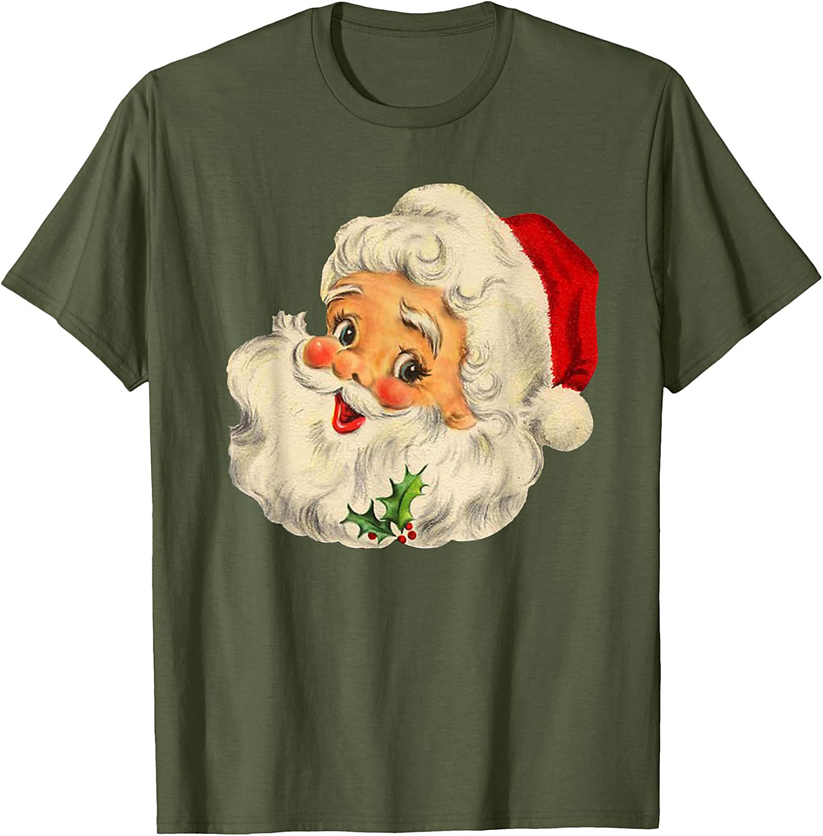 Vintage Santa Christmas T-Shirt Retro Graphic Tee