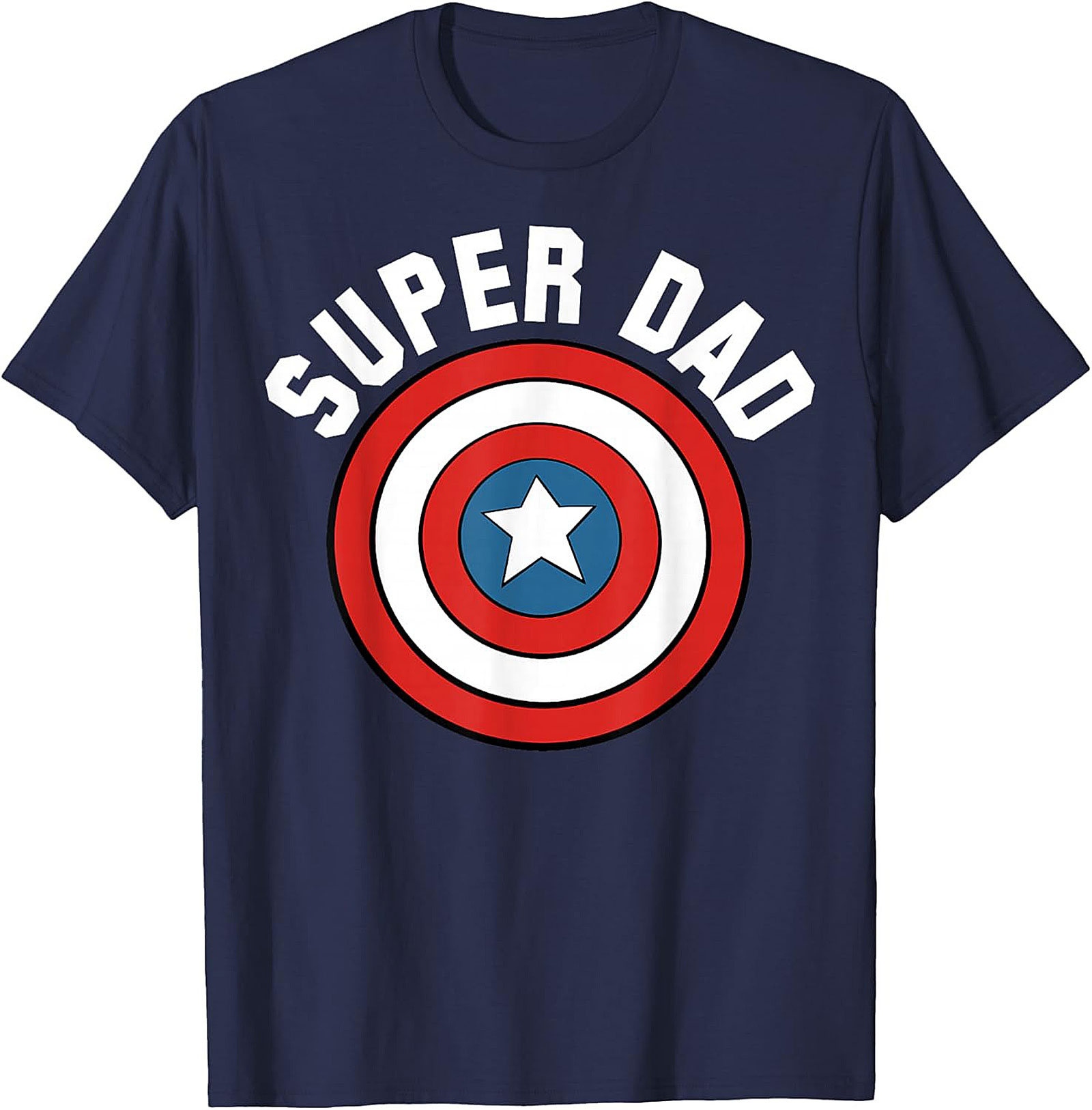 Super Dad T-Shirt Superhero Shield Tee  Father's Day Gift