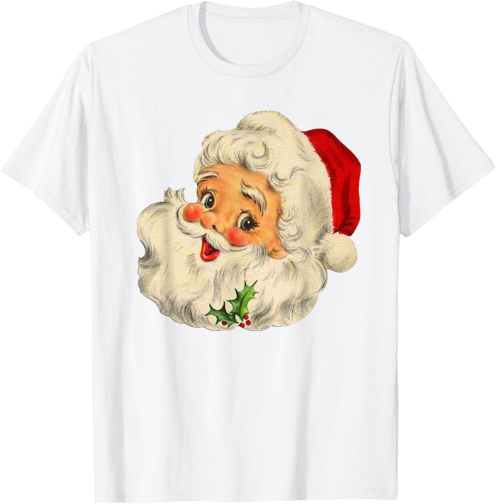 Vintage Santa Christmas T-Shirt Retro Graphic Tee