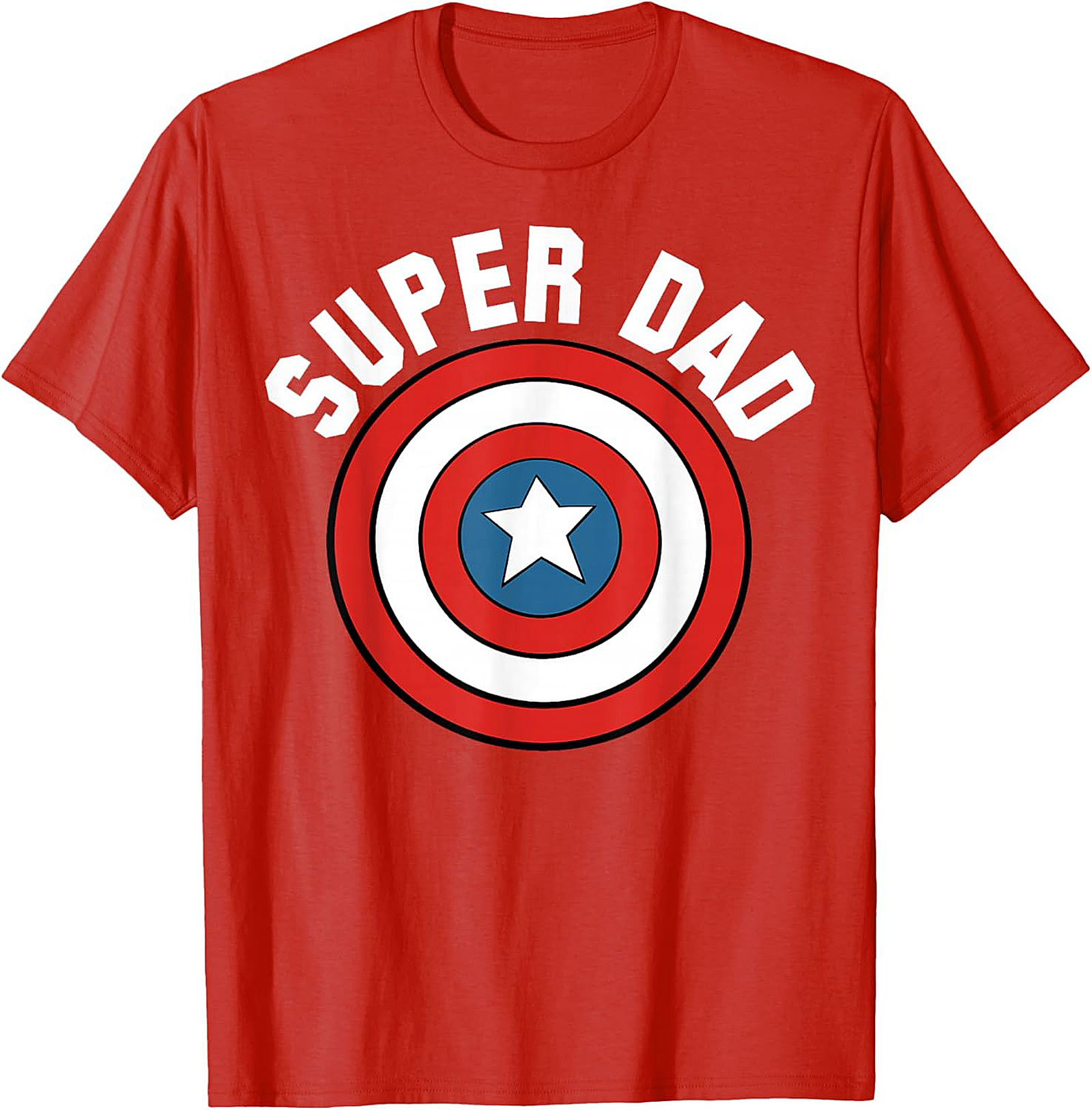Super Dad T-Shirt Superhero Shield Tee  Father's Day Gift