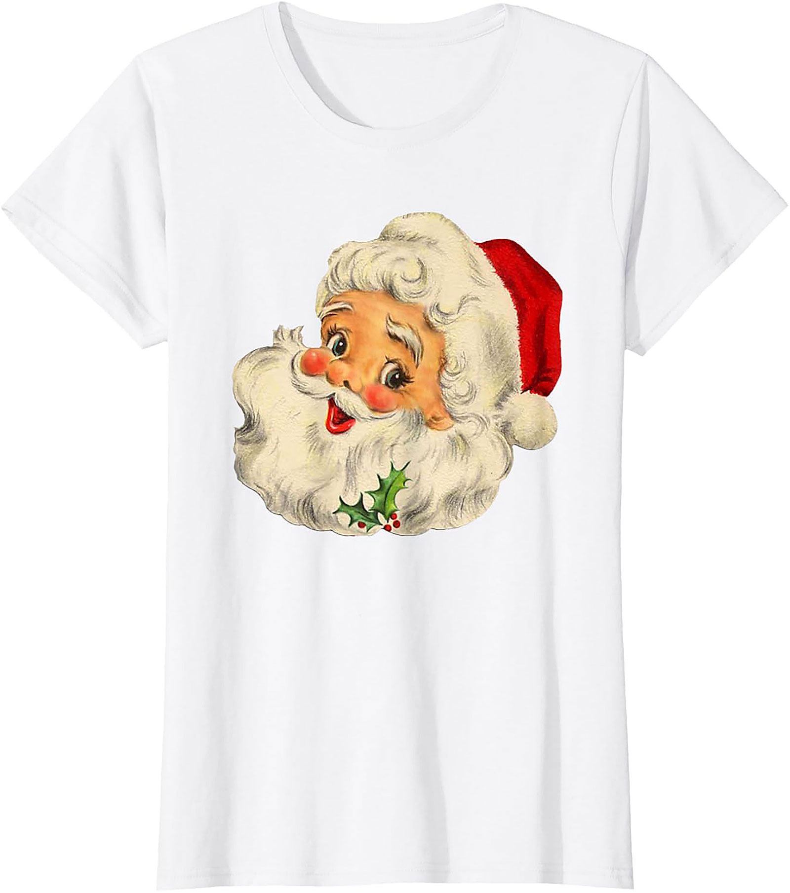 Vintage Santa Christmas T-Shirt Retro Graphic Tee