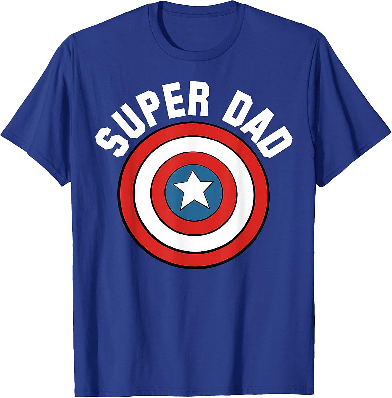 Super Dad T-Shirt Superhero Shield Tee  Father's Day Gift