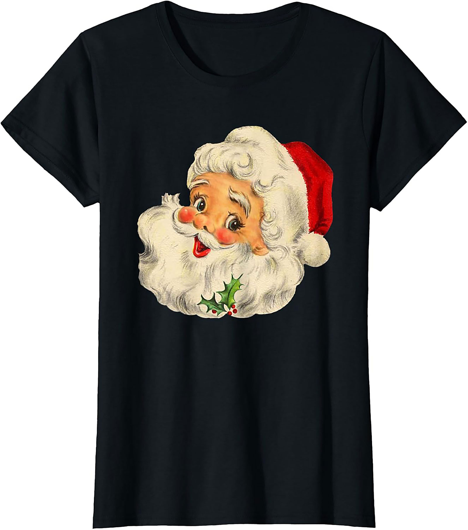 Vintage Santa Christmas T-Shirt Retro Graphic Tee