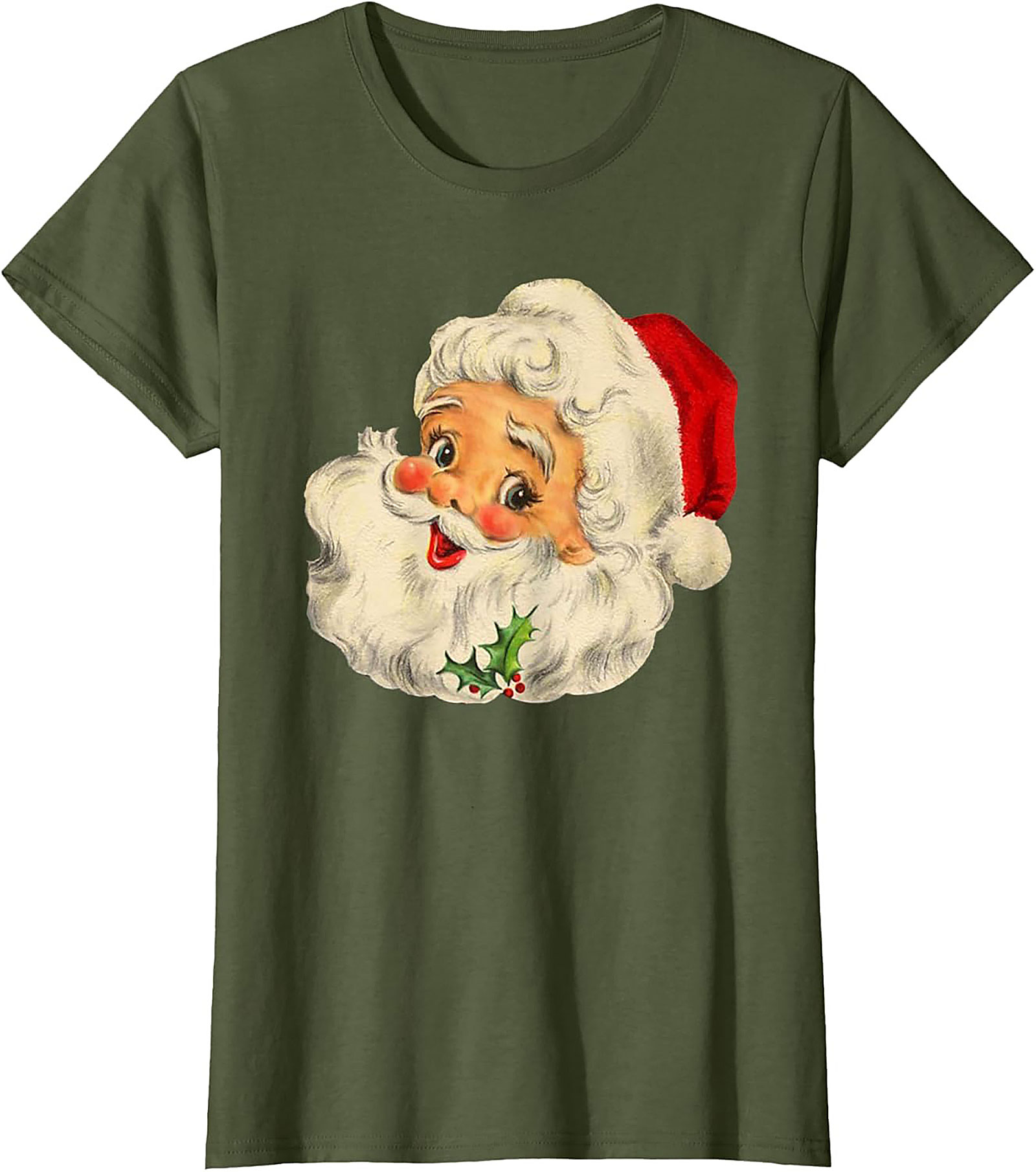 Vintage Santa Christmas T-Shirt Retro Graphic Tee