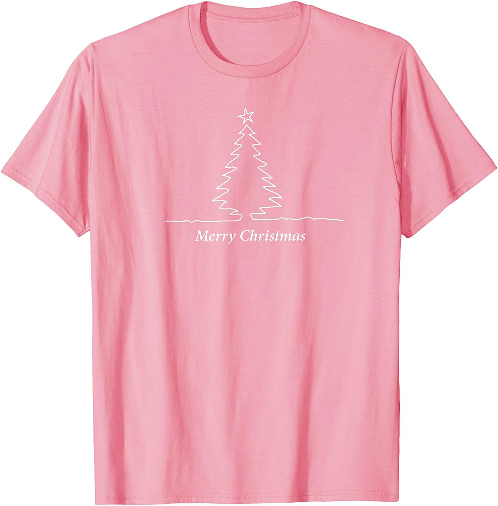 Minimalist Christmas Tree T-shirt  Holiday Graphic Tee