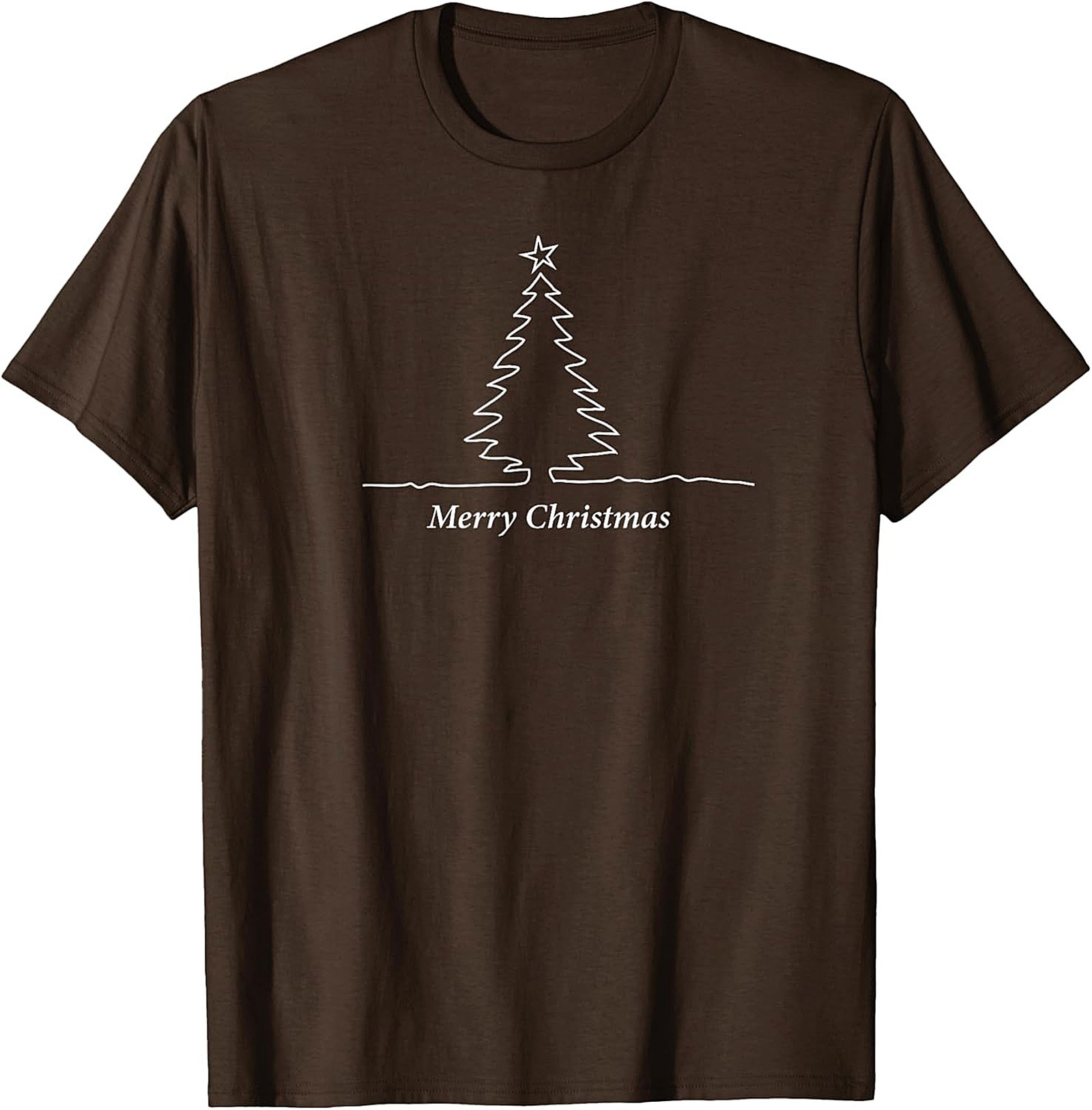 Minimalist Christmas Tree T-shirt  Holiday Graphic Tee