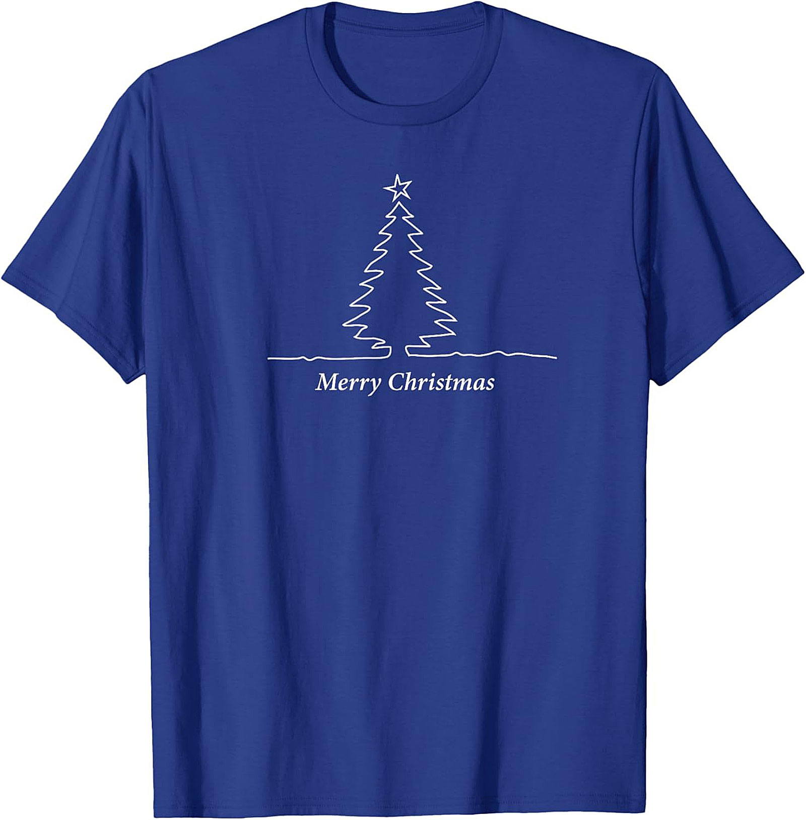 Minimalist Christmas Tree T-shirt  Holiday Graphic Tee