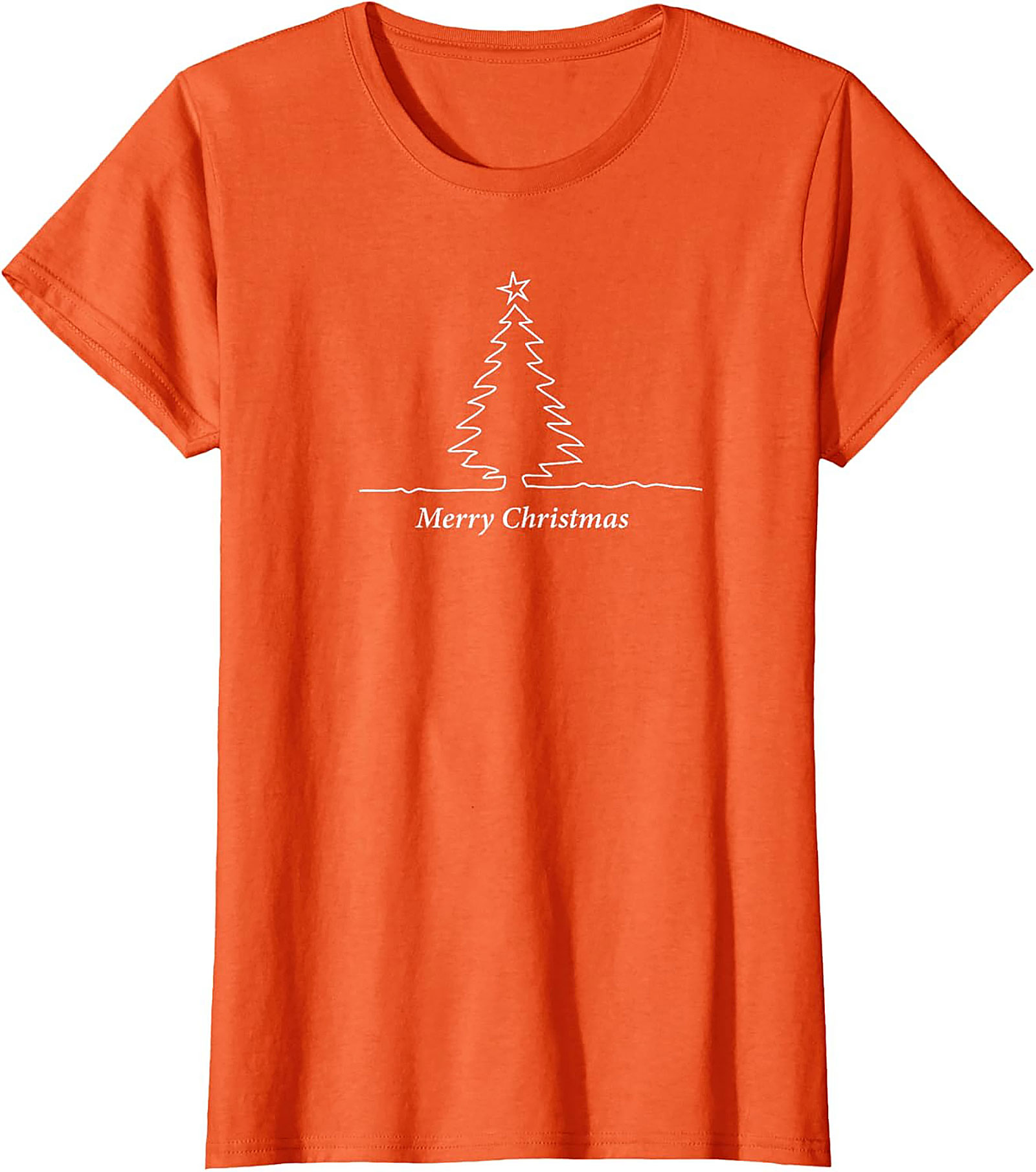 Minimalist Christmas Tree T-shirt  Holiday Graphic Tee
