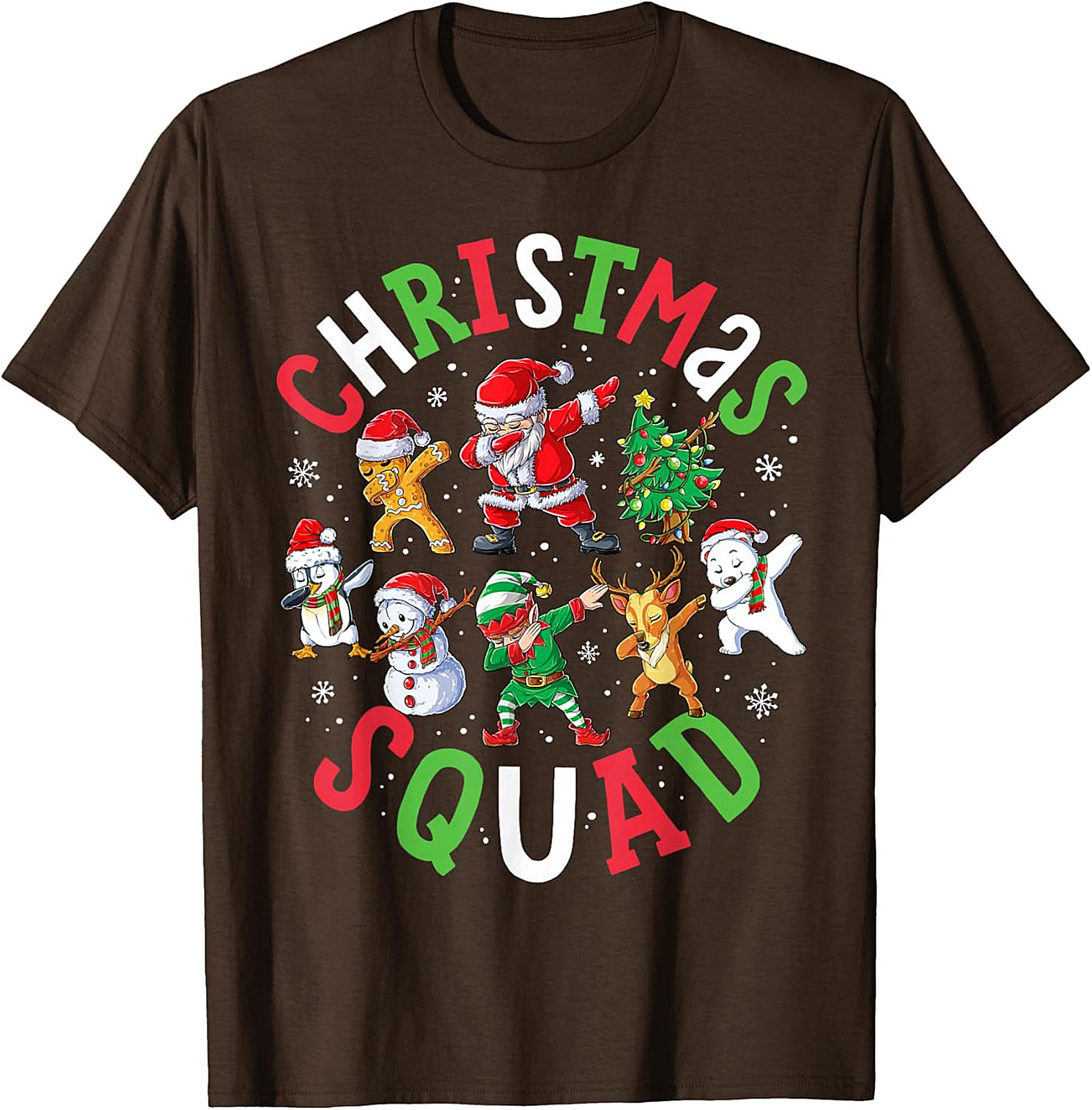  Dabbing Christmas Squad T-Shirt - Funny Holiday Tee