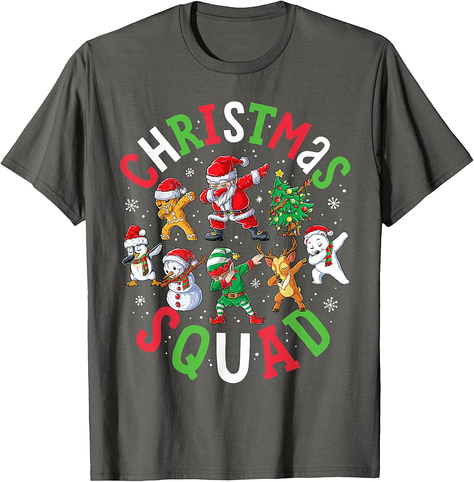  Dabbing Christmas Squad T-Shirt - Funny Holiday Tee