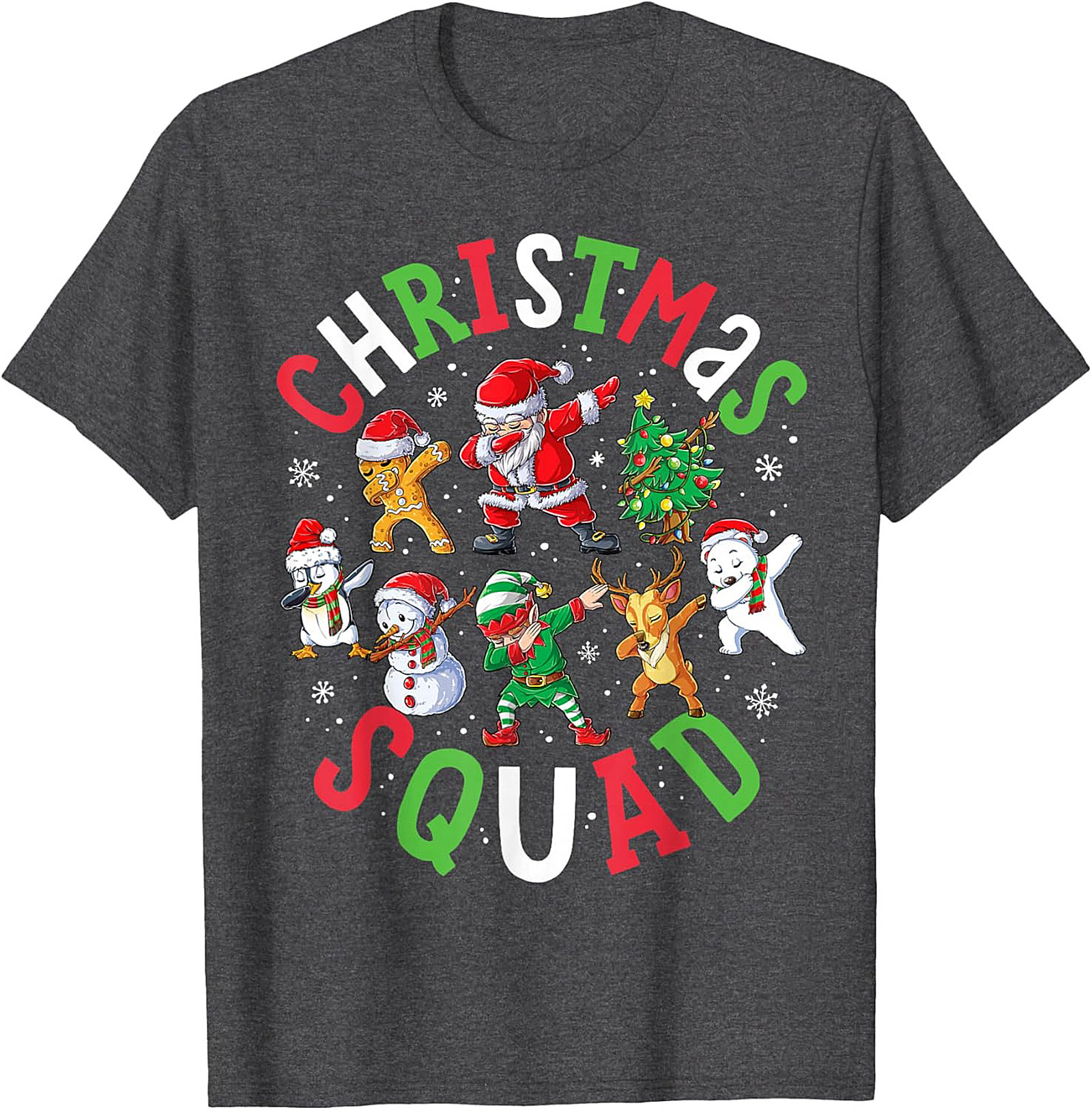  Dabbing Christmas Squad T-Shirt - Funny Holiday Tee