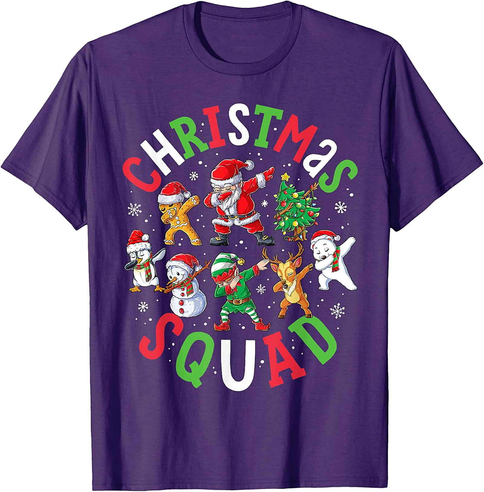  Dabbing Christmas Squad T-Shirt - Funny Holiday Tee