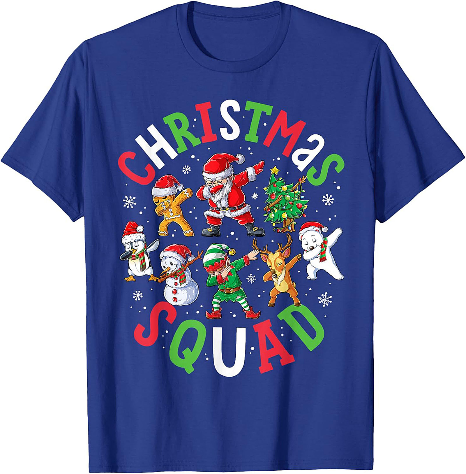  Dabbing Christmas Squad T-Shirt - Funny Holiday Tee