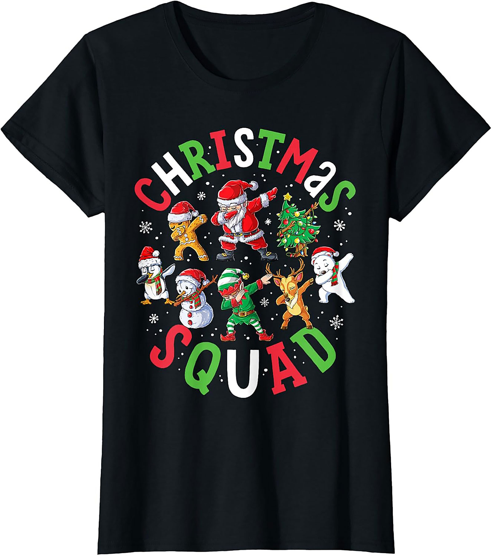  Dabbing Christmas Squad T-Shirt - Funny Holiday Tee