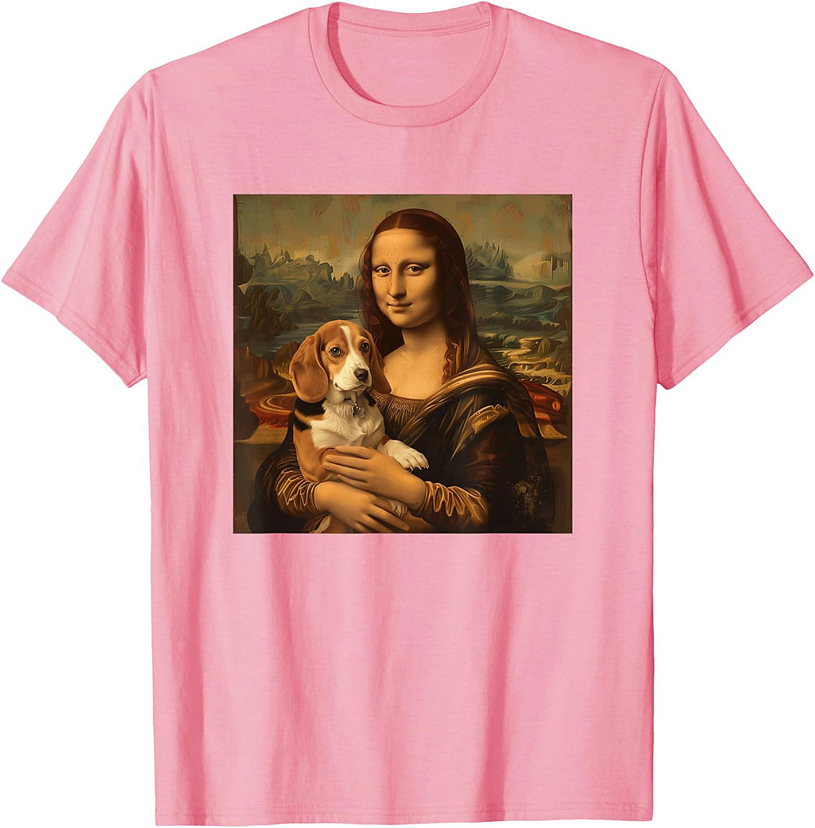 The Mona Beagle T-Shirt: Funny Dog Art Graphic Tee
