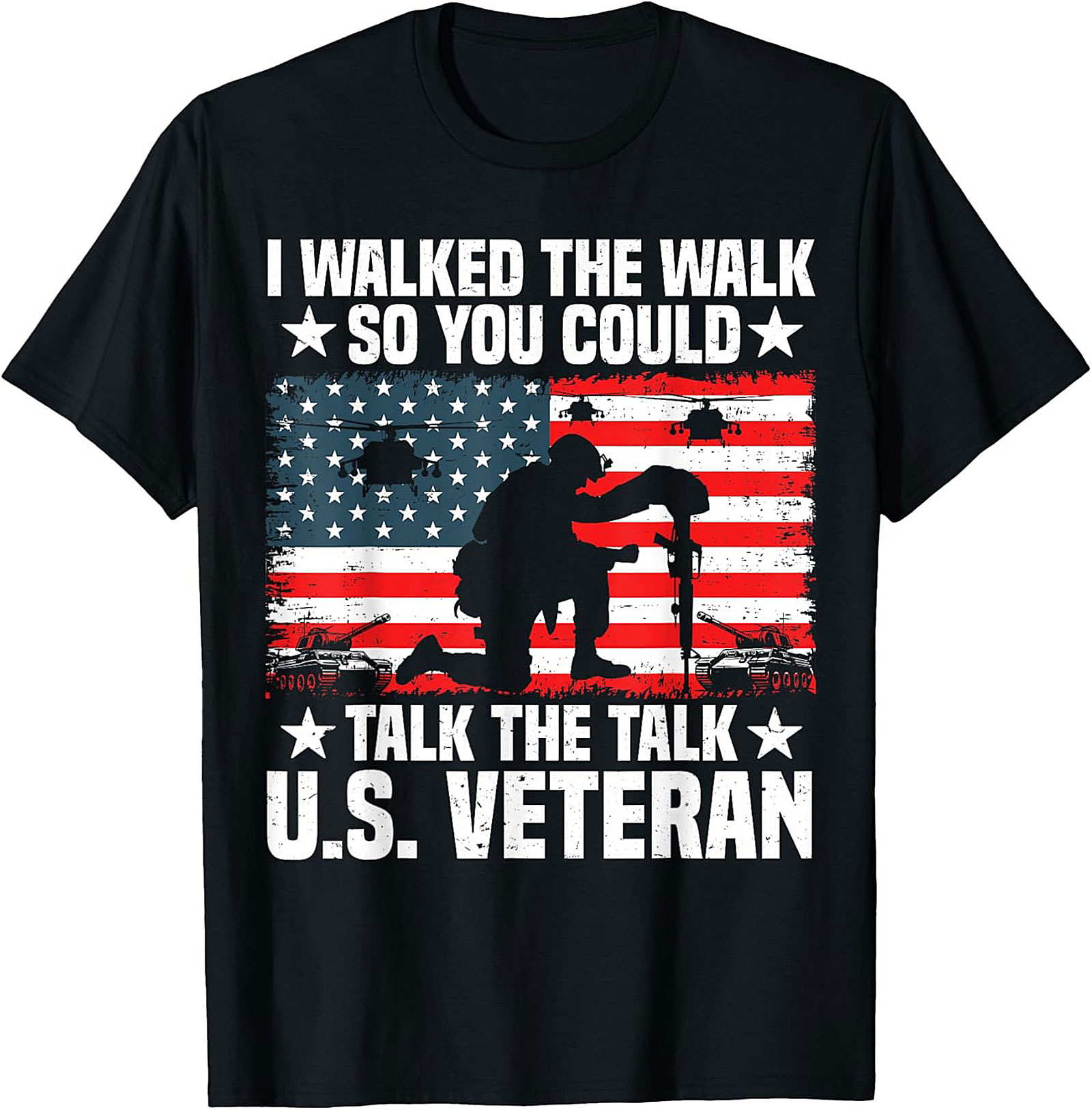 Veteran Graphic Tee | I Walked The Walk Military Shirt