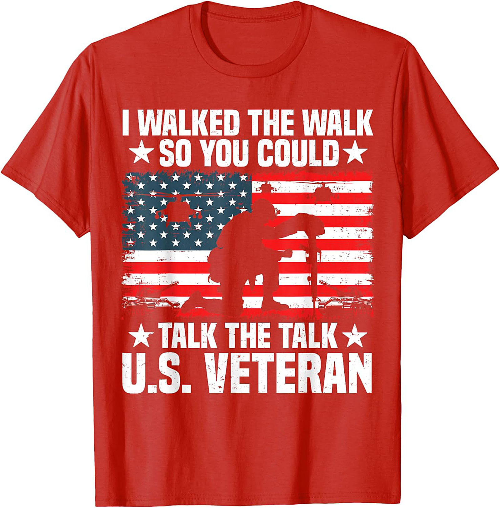 Veteran Graphic Tee | I Walked The Walk Military Shirt
