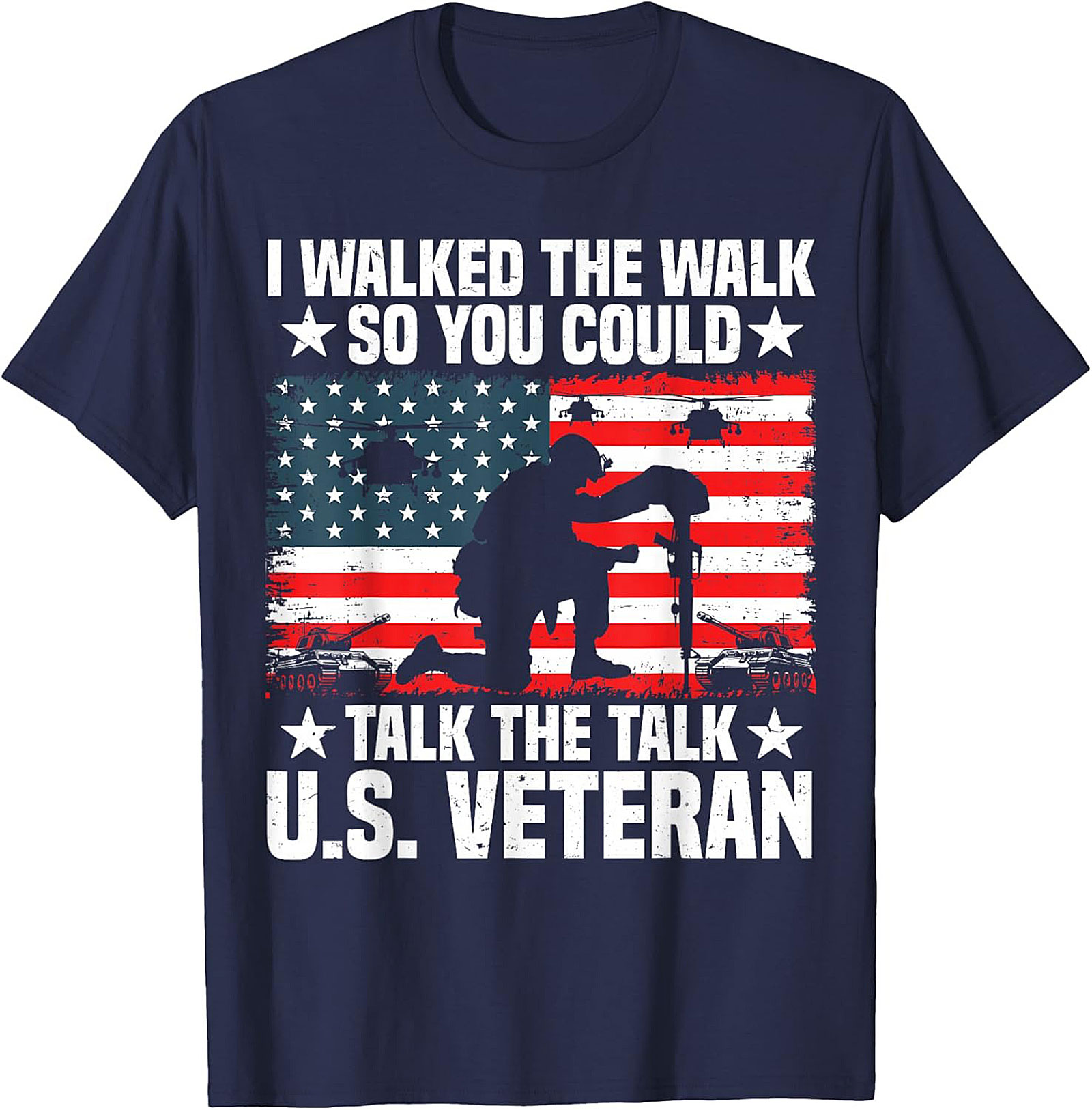 Veteran Graphic Tee | I Walked The Walk Military Shirt