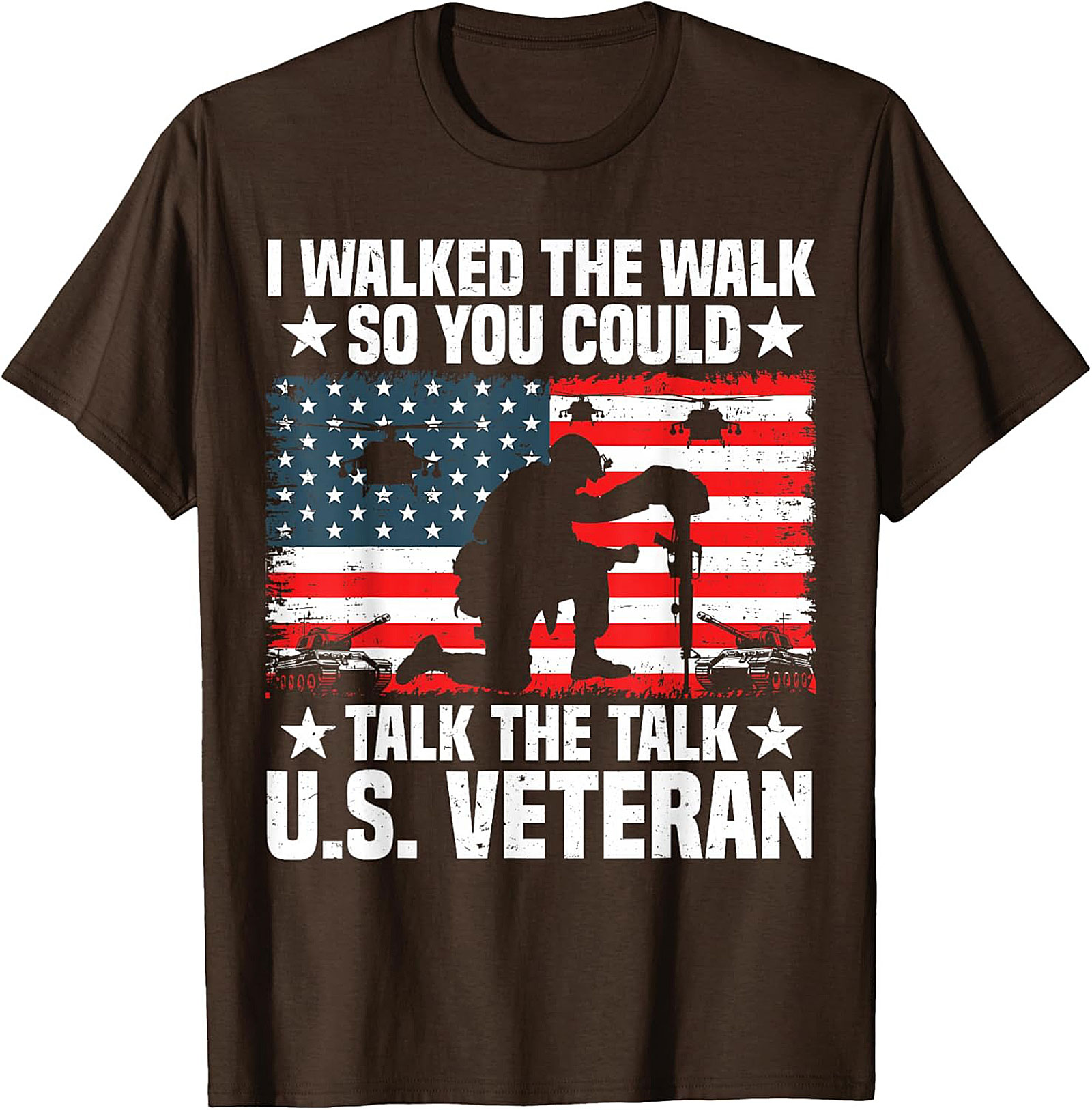 Veteran Graphic Tee | I Walked The Walk Military Shirt