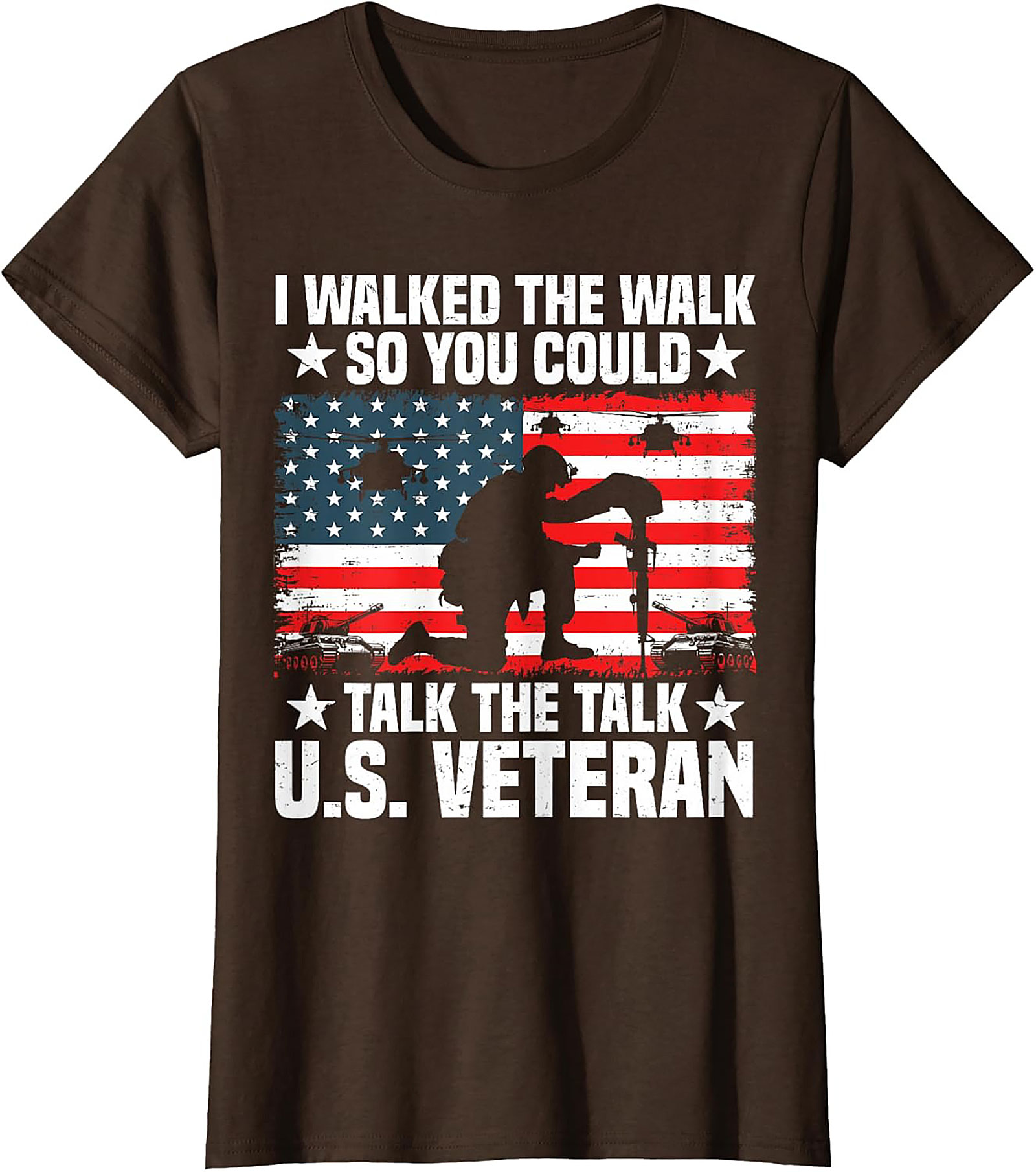 Veteran Graphic Tee | I Walked The Walk Military Shirt