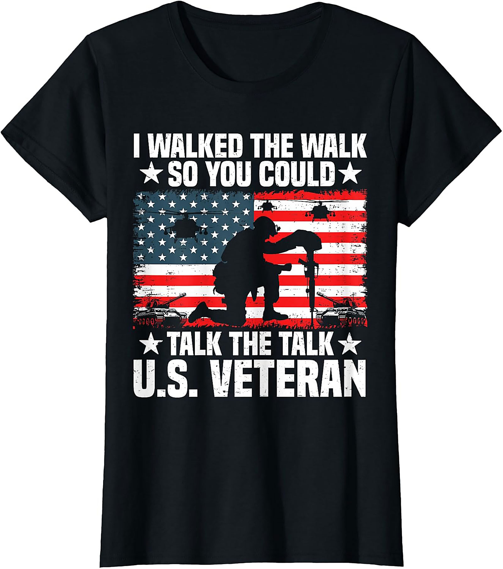 Veteran Graphic Tee | I Walked The Walk Military Shirt