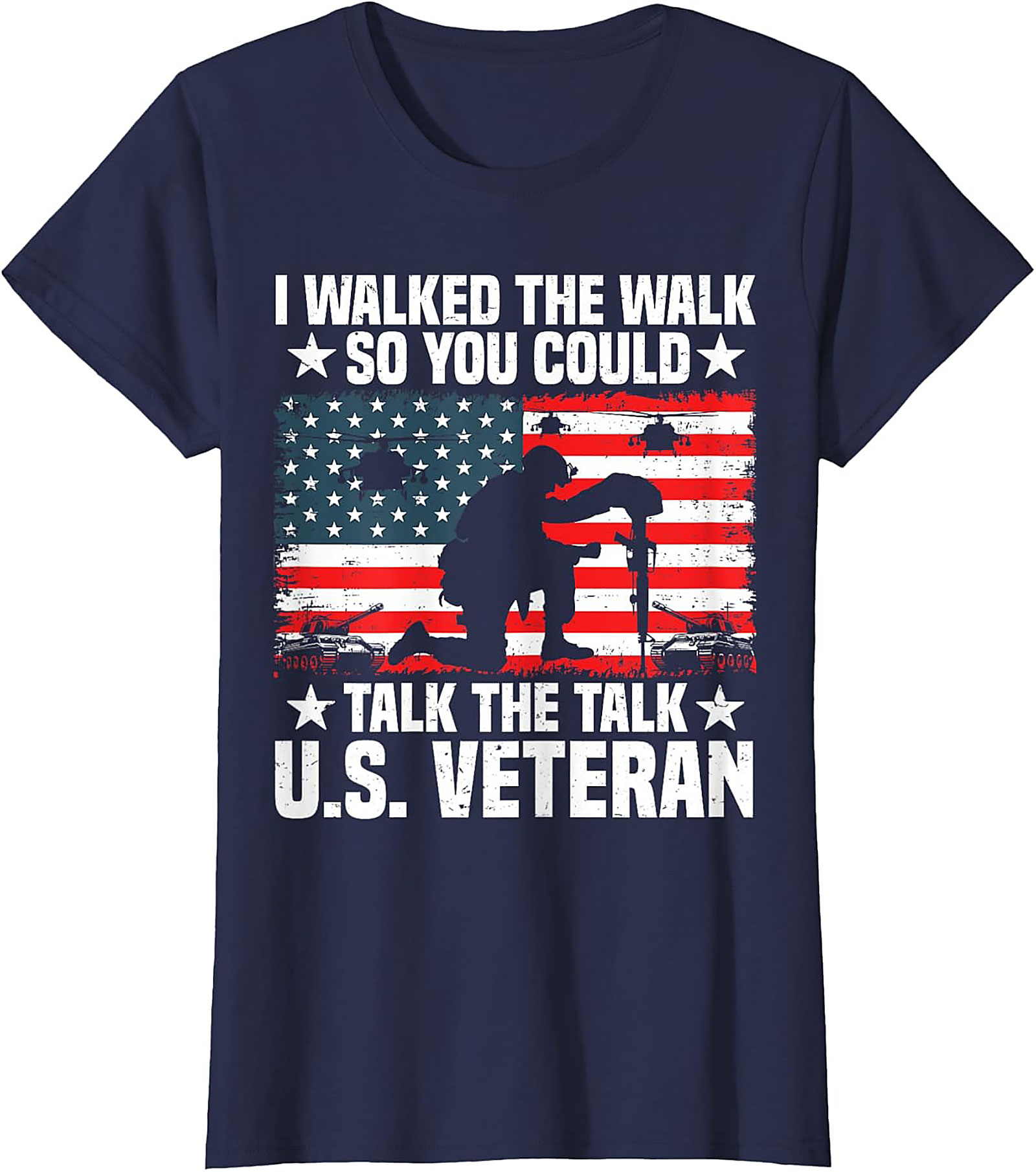 Veteran Graphic Tee | I Walked The Walk Military Shirt