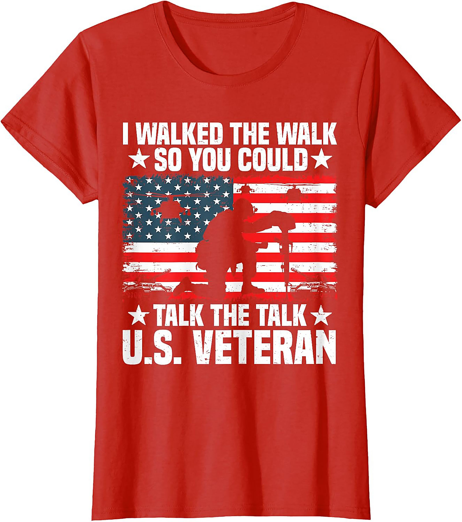 Veteran Graphic Tee | I Walked The Walk Military Shirt