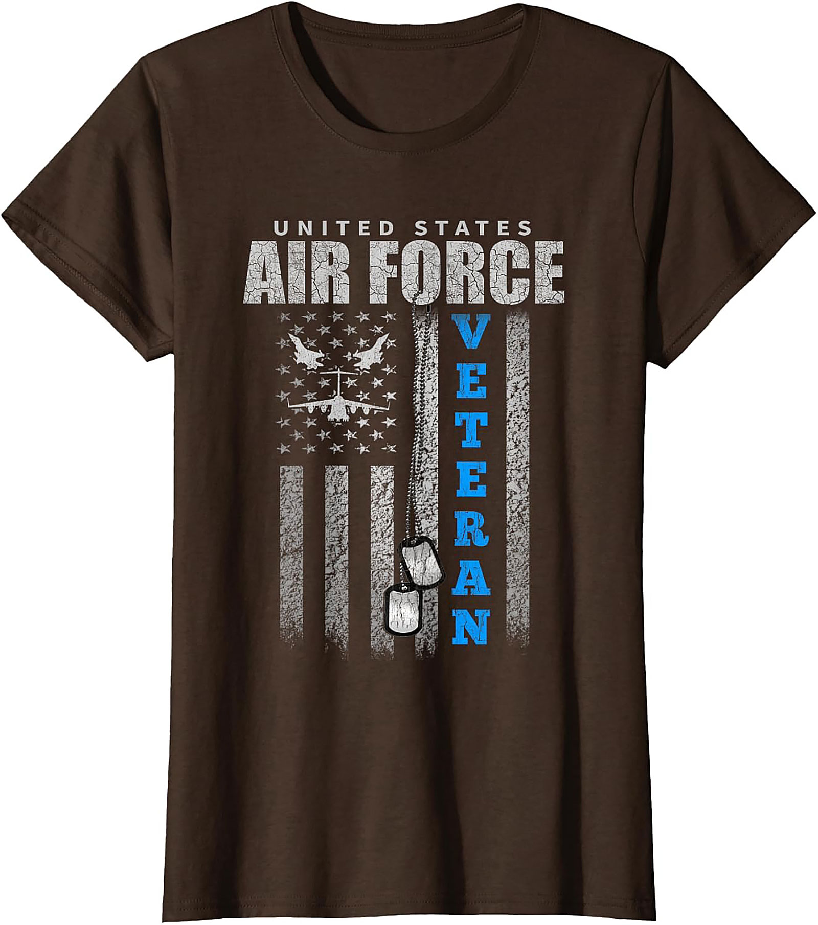 Air Force Veteran T-shirt | Distressed Flag Graphic Tee