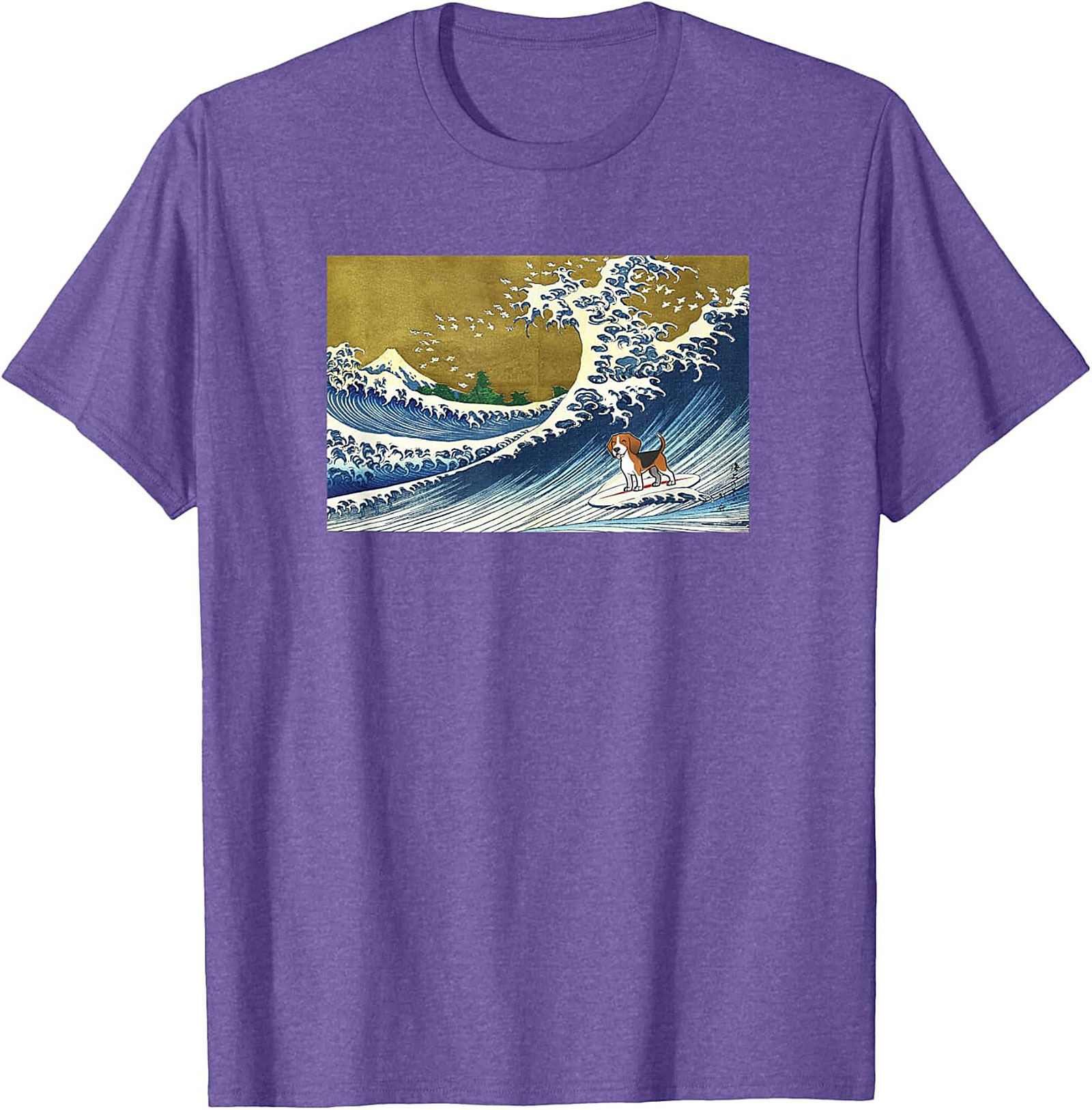 The Great Beagle Wave Surfing Graphic Tee | Funny Dog Art Shirt