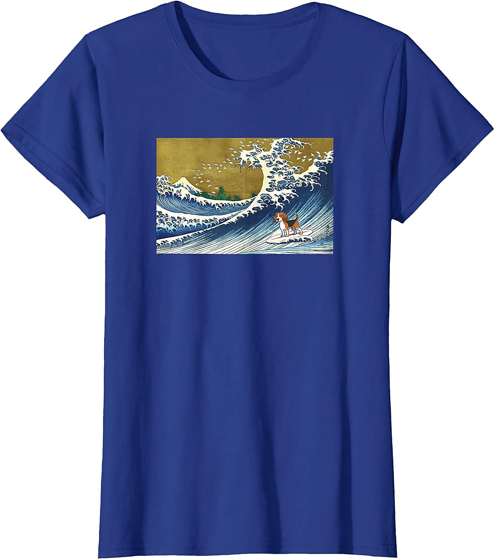 The Great Beagle Wave Surfing Graphic Tee | Funny Dog Art Shirt