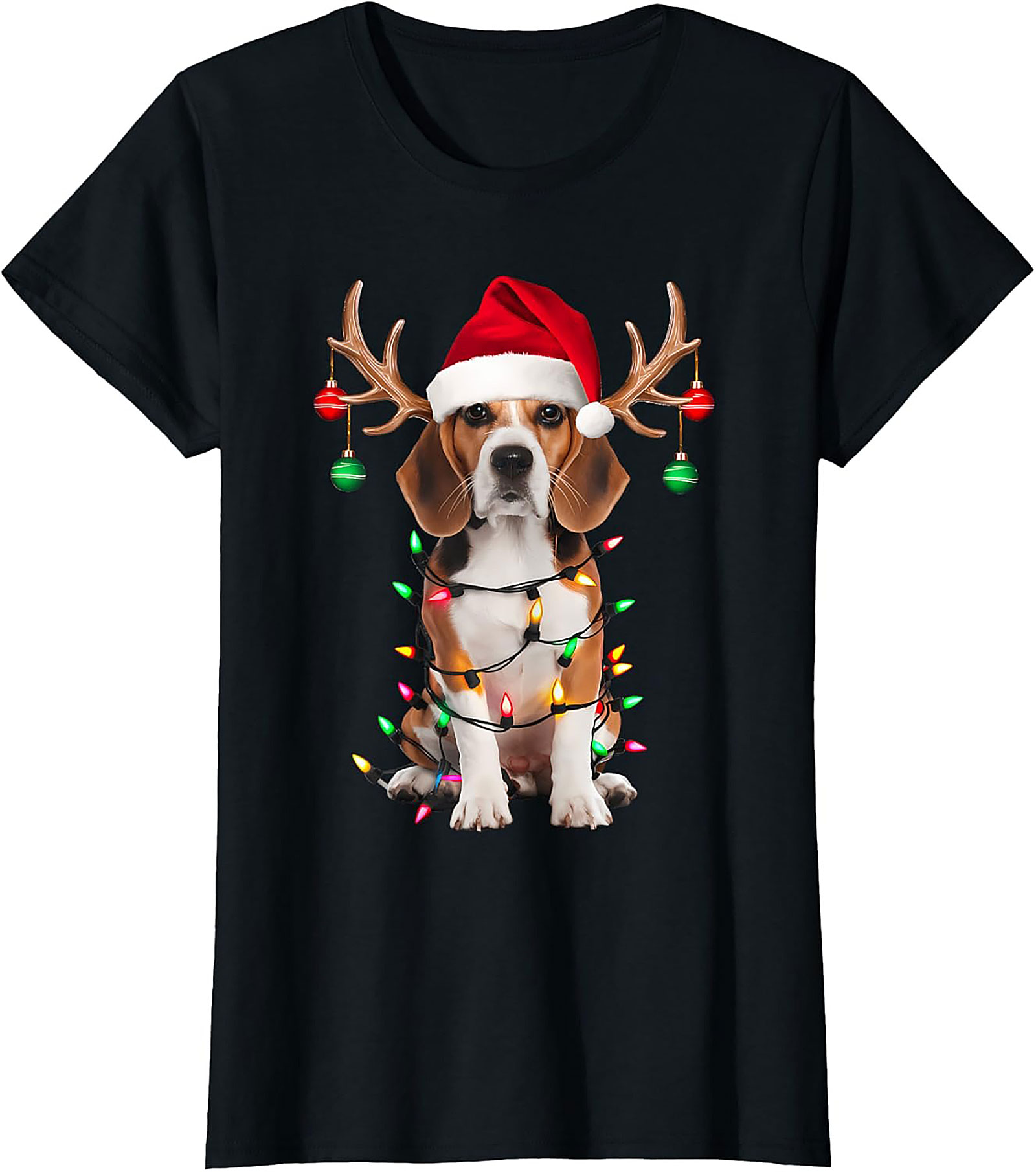 Funny Beagle Christmas T-Shirt - Holiday Dog Lover Graphic Tee