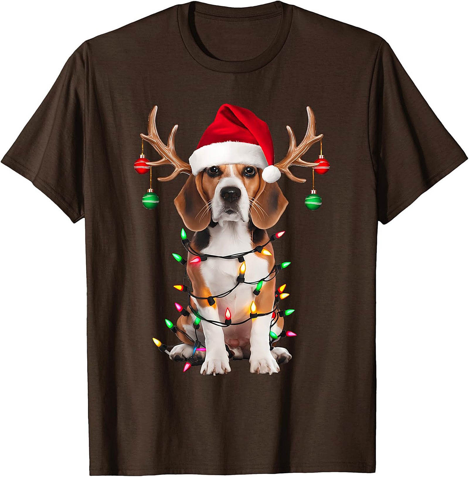 Funny Beagle Christmas T-Shirt - Holiday Dog Lover Graphic Tee