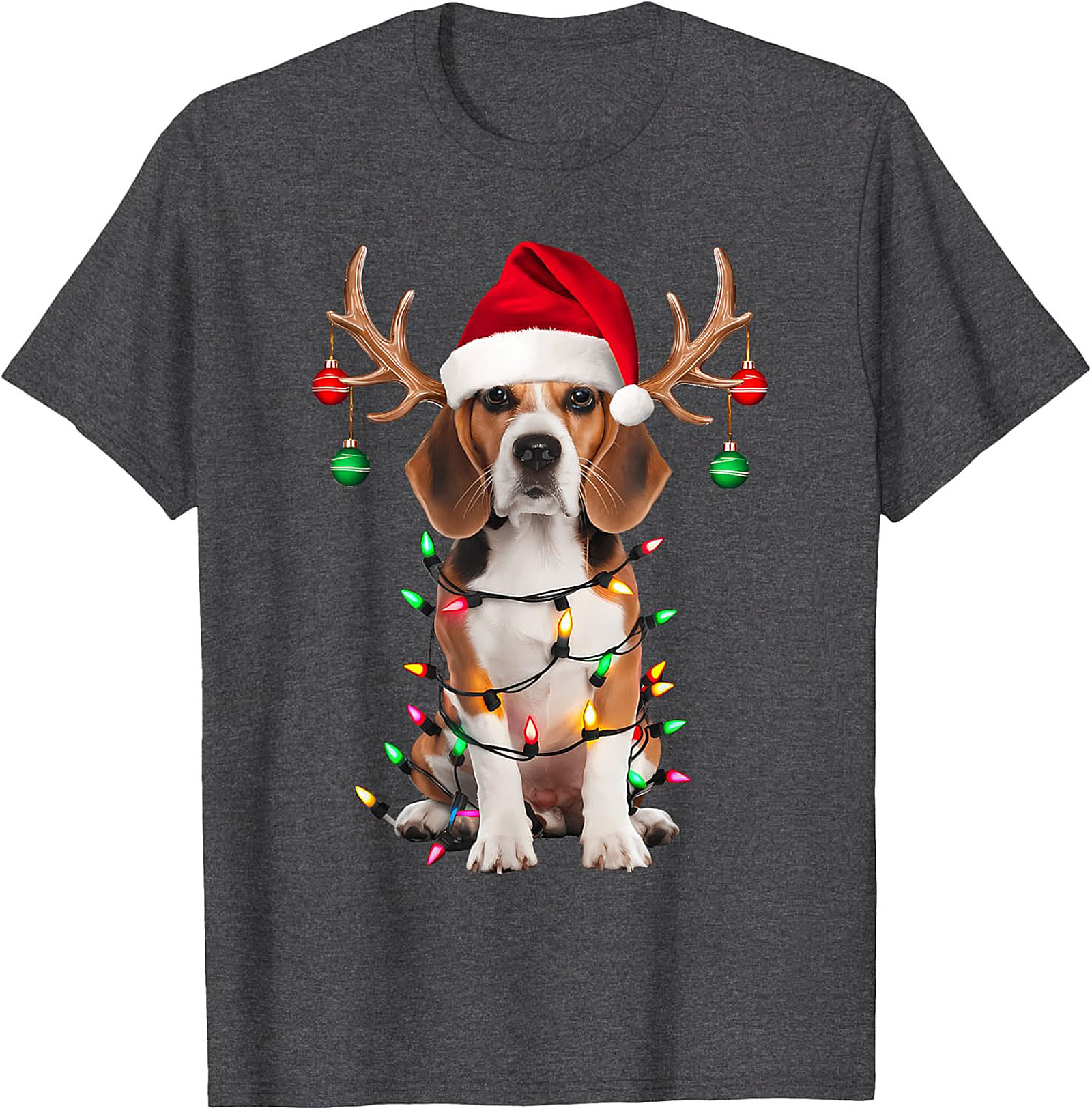 Funny Beagle Christmas T-Shirt - Holiday Dog Lover Graphic Tee