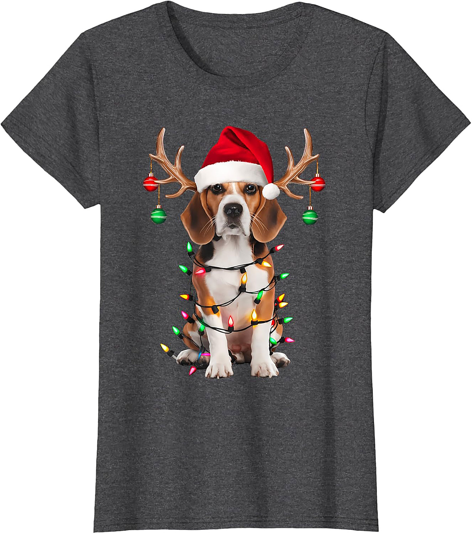 Funny Beagle Christmas T-Shirt - Holiday Dog Lover Graphic Tee